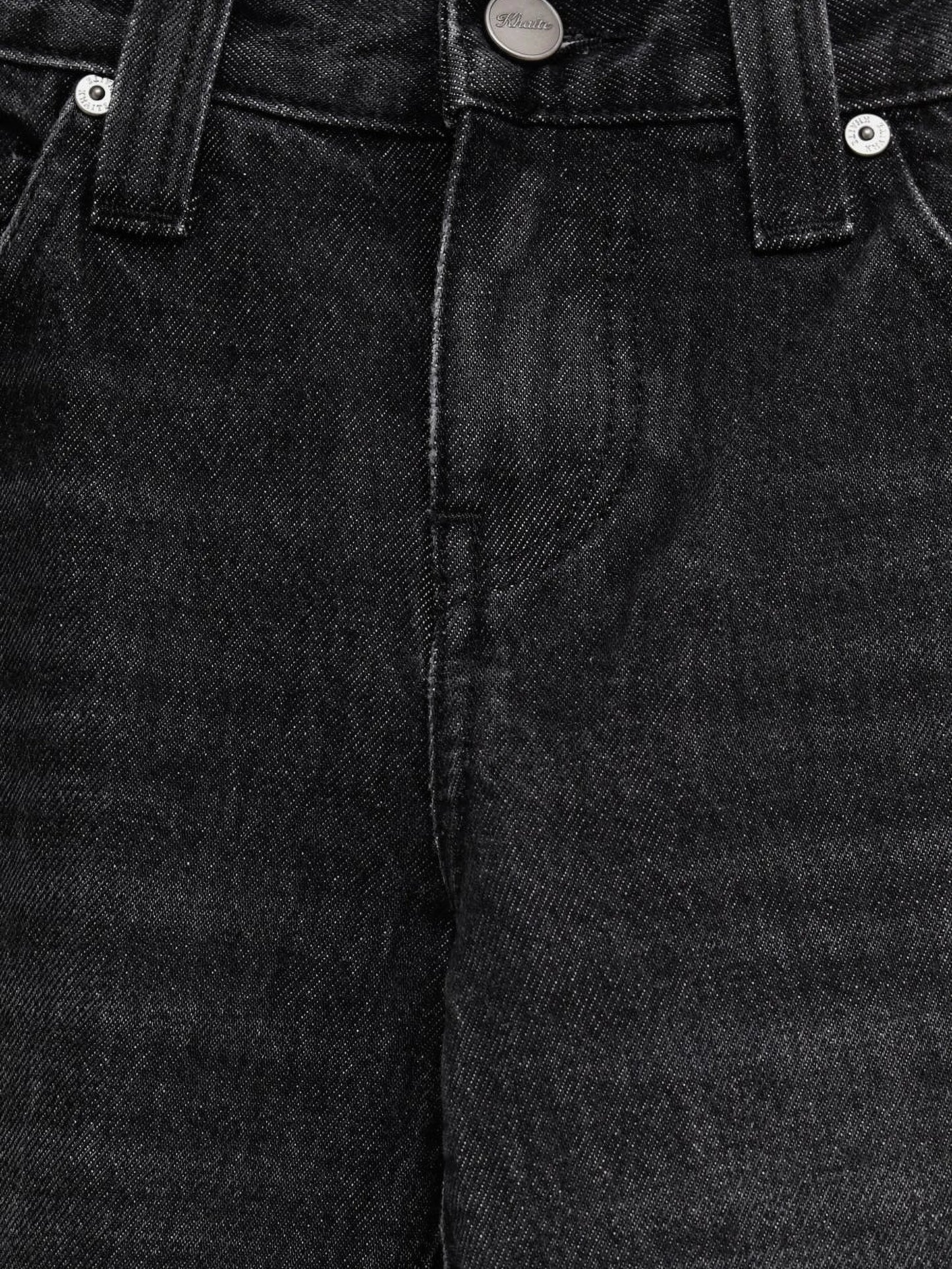 cuffed denim jeans
