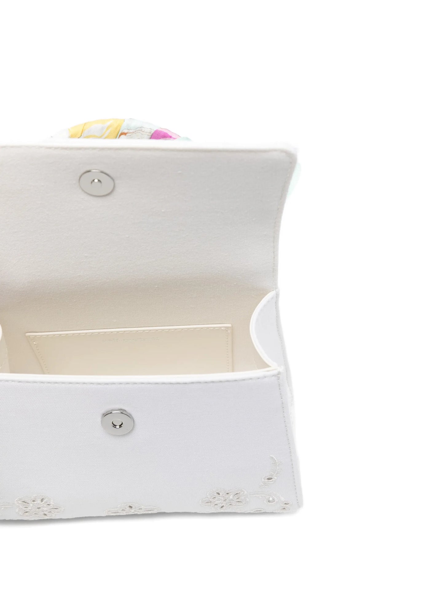 floral top handle mini bag