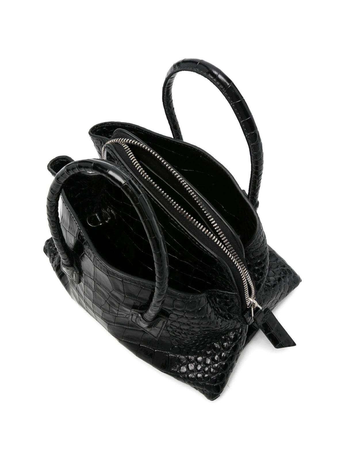 mini La Passeggiata crocodile-effect tote bag