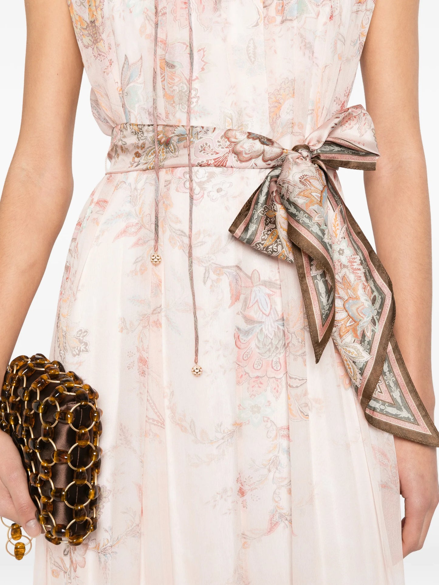 Alchemy ruffled paisley midi dress