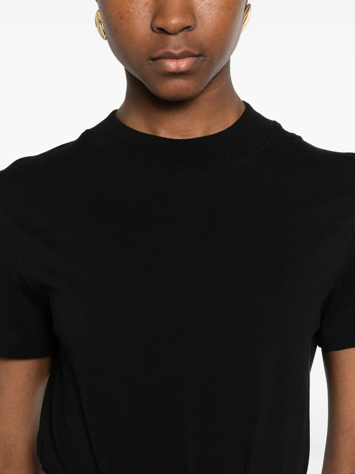 shor-sleeves midi dress
