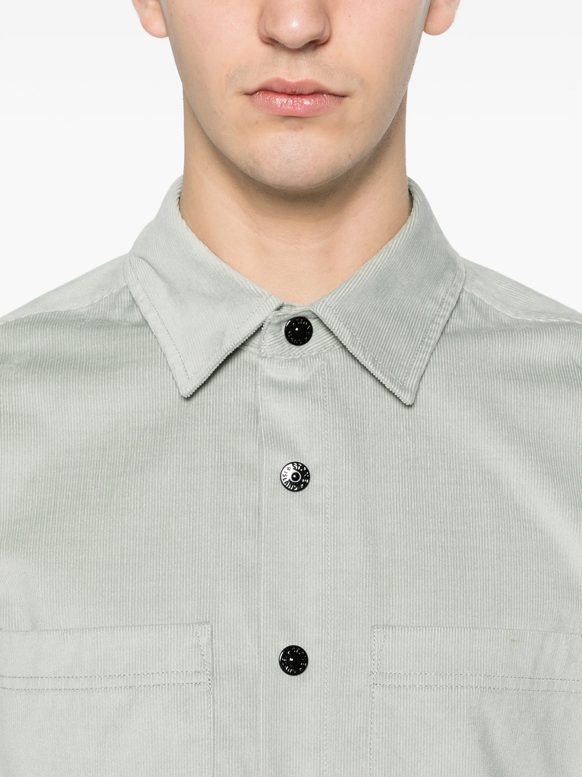 1200040 cotton micro-corduroy overshirt