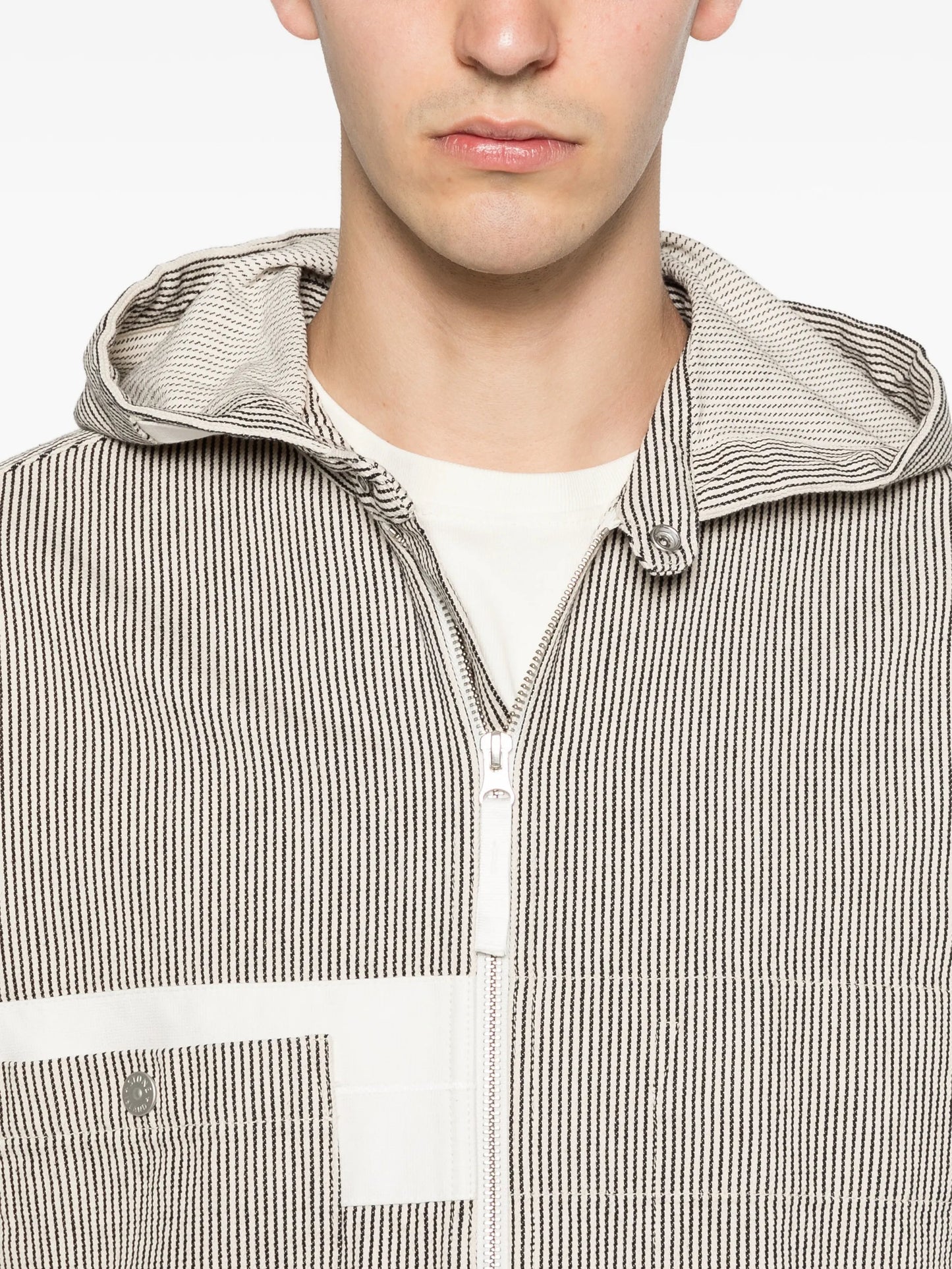 striped-pattern jacket