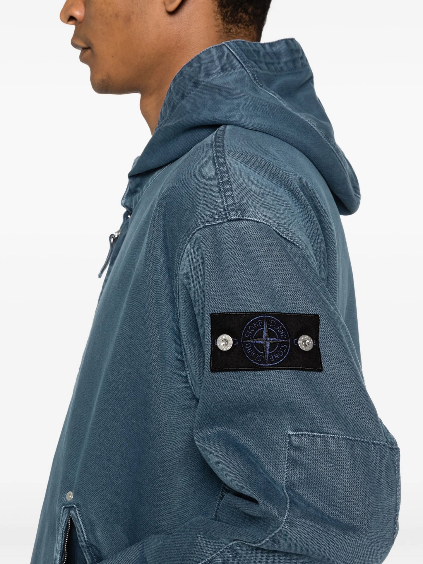 hooded zip-up jacket