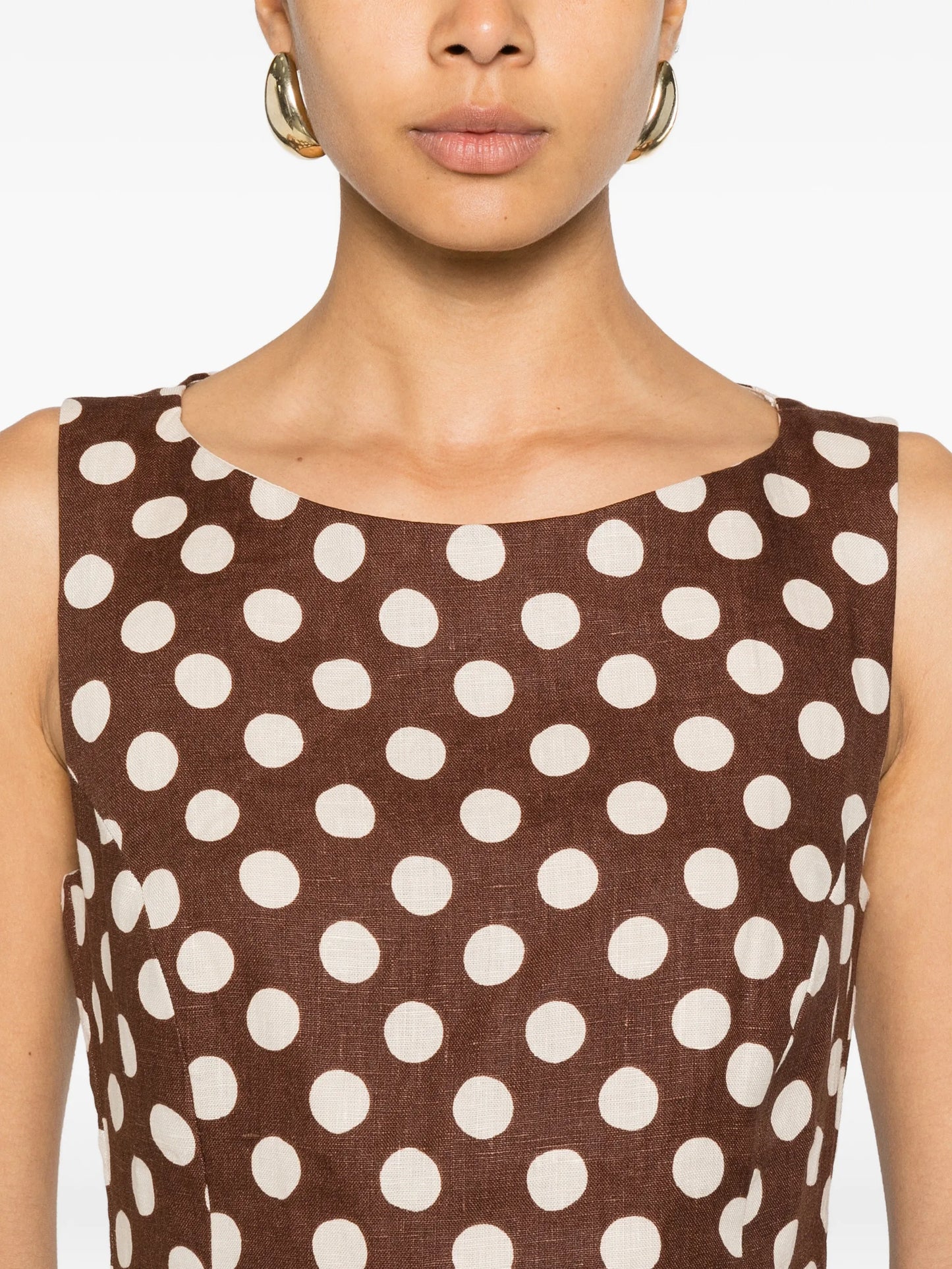 Lydie polka-dot mini dress