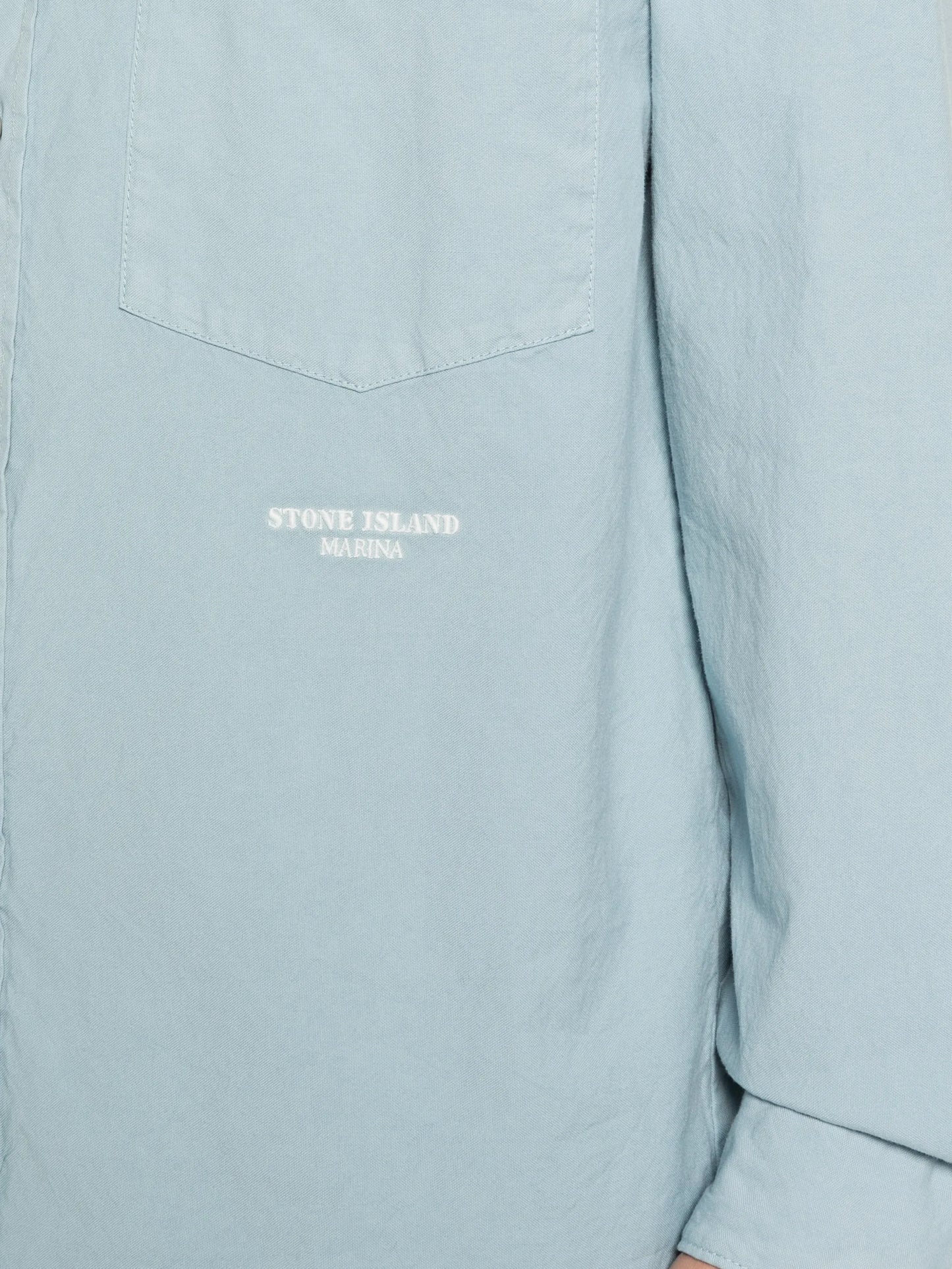 logo-embroidered shirt
