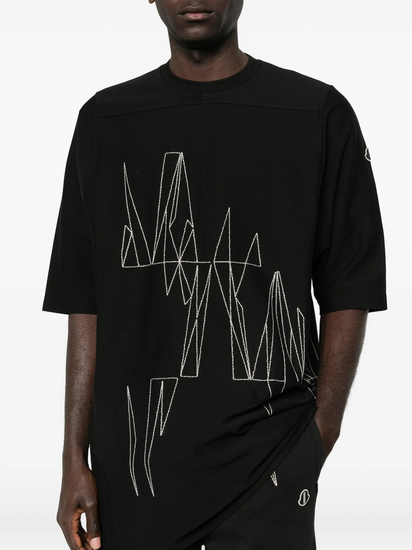 x Rick Owens embroidered crewneck T-shirt