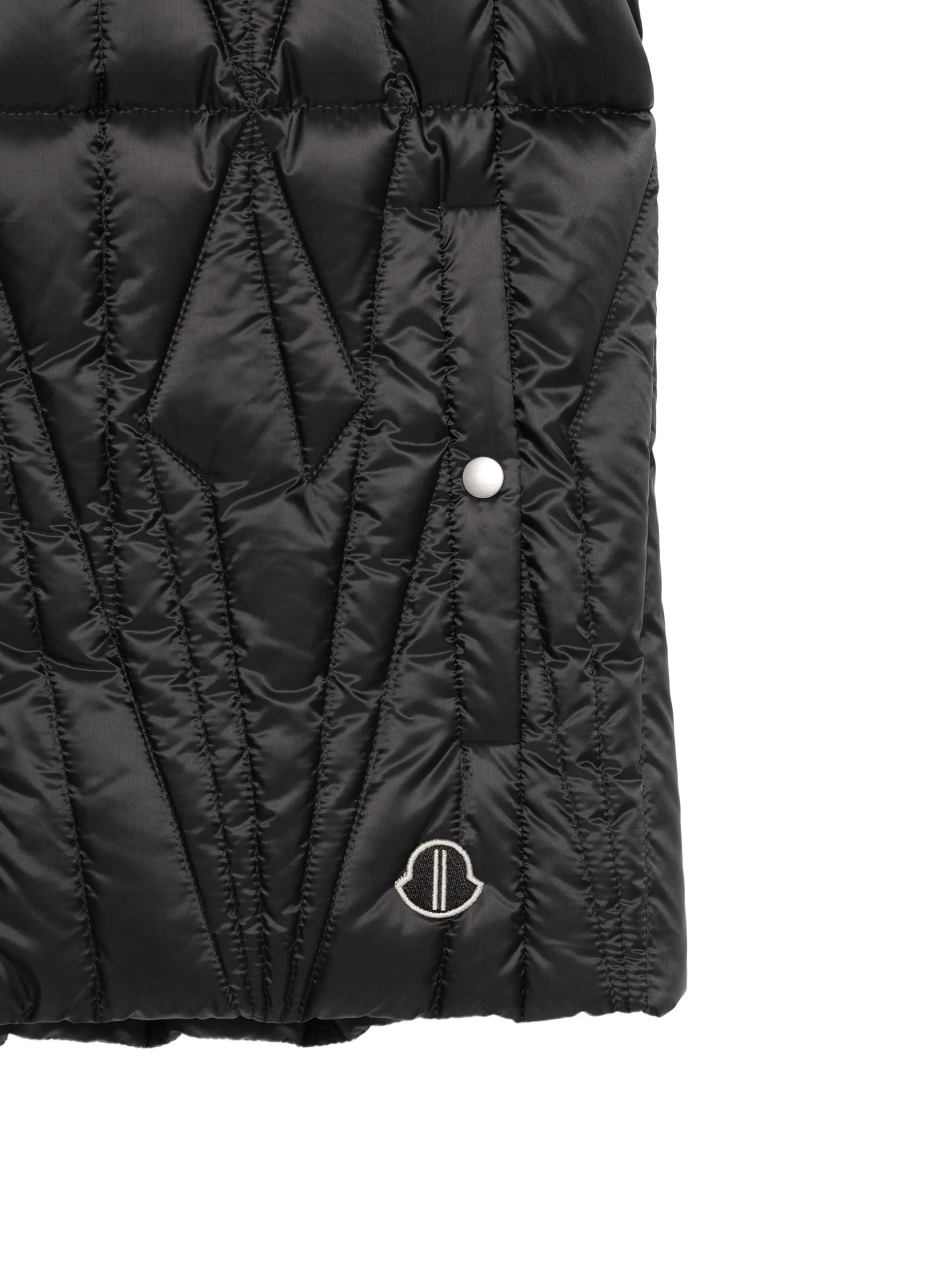 hooded diamond quilted vest