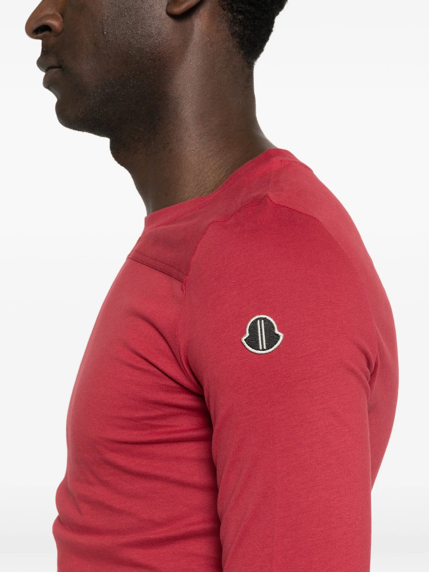 girder panel embroidered logo patch T-shirt