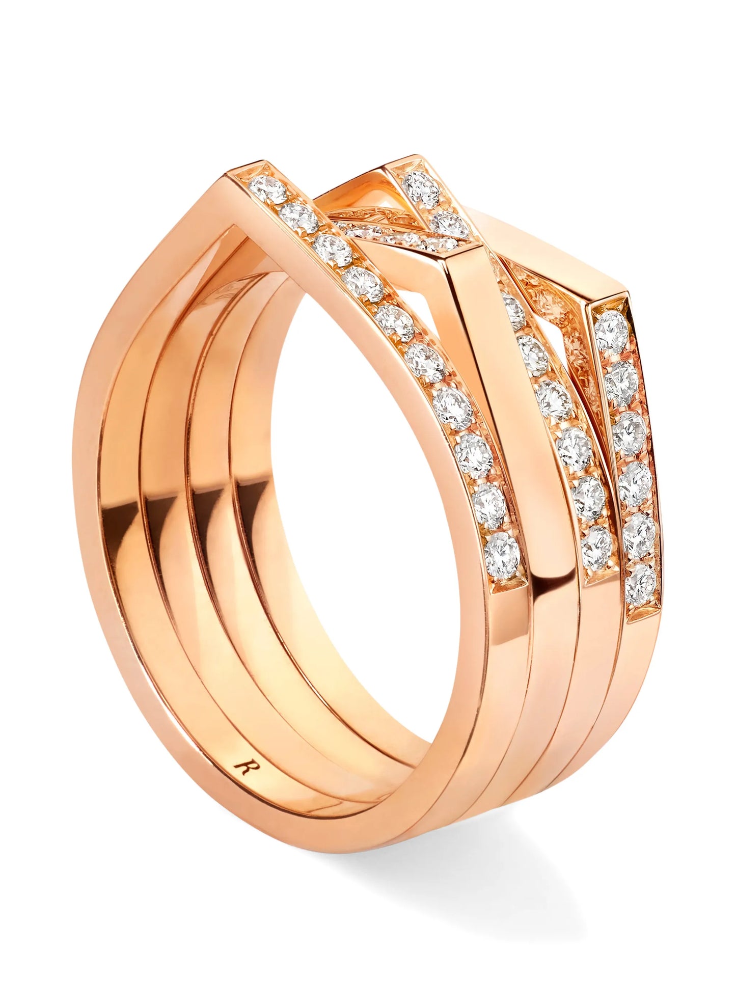 Antifer 2 Row diamond ring