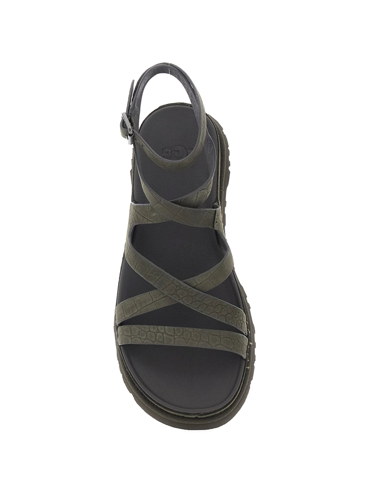 GoldenGaze ankle-wrap sandals