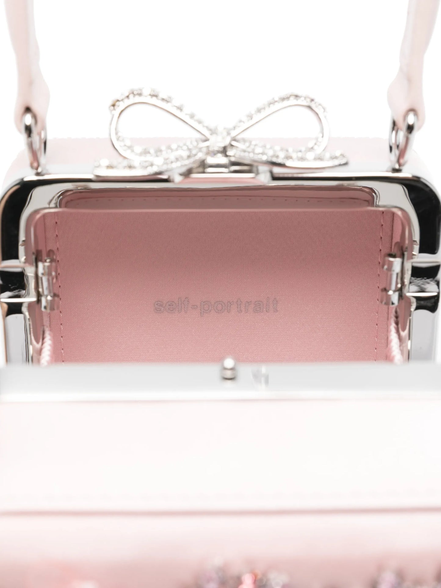 floral embellished top handle tote bag