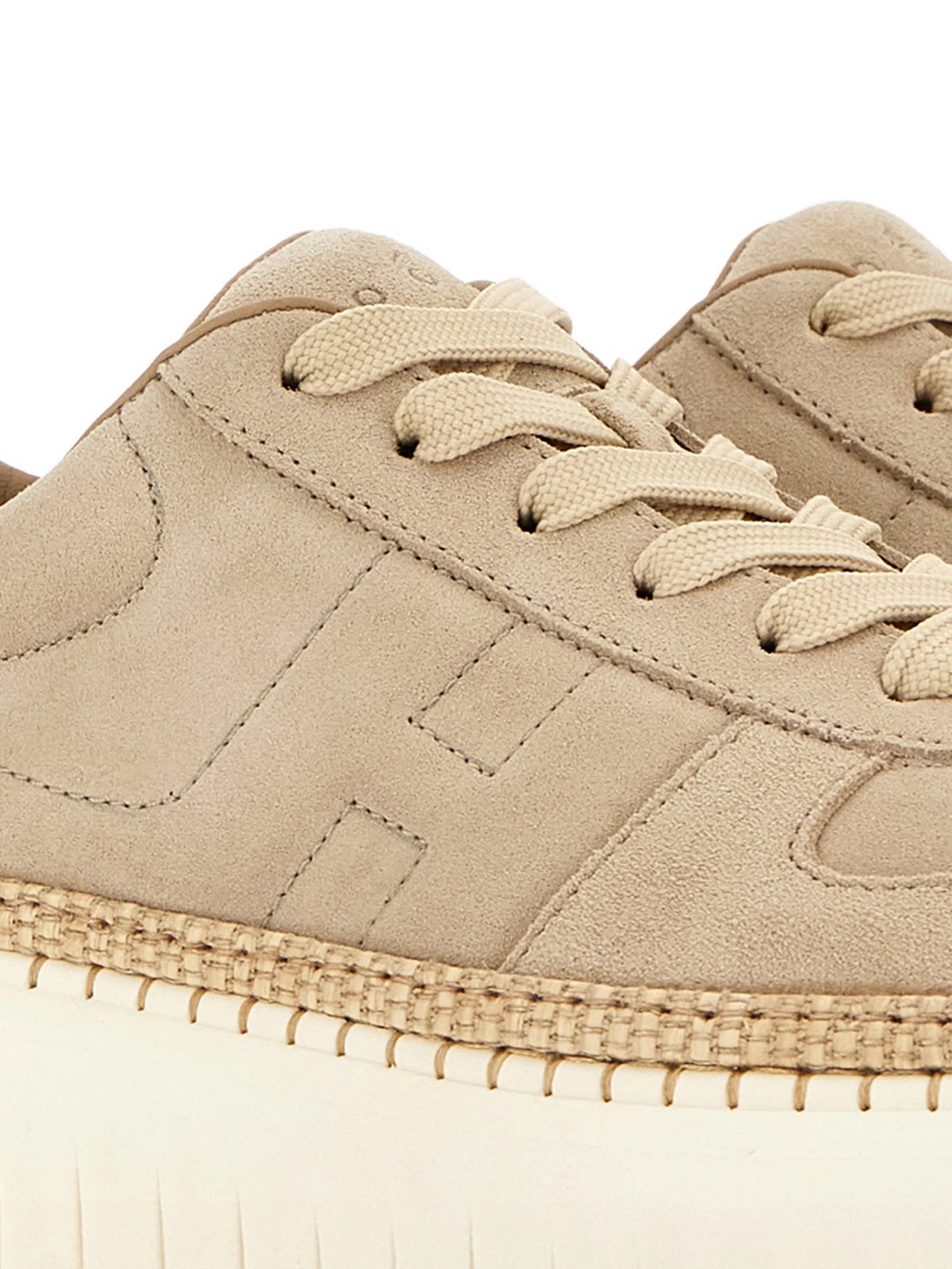 H-Stripes suede platform sneakers