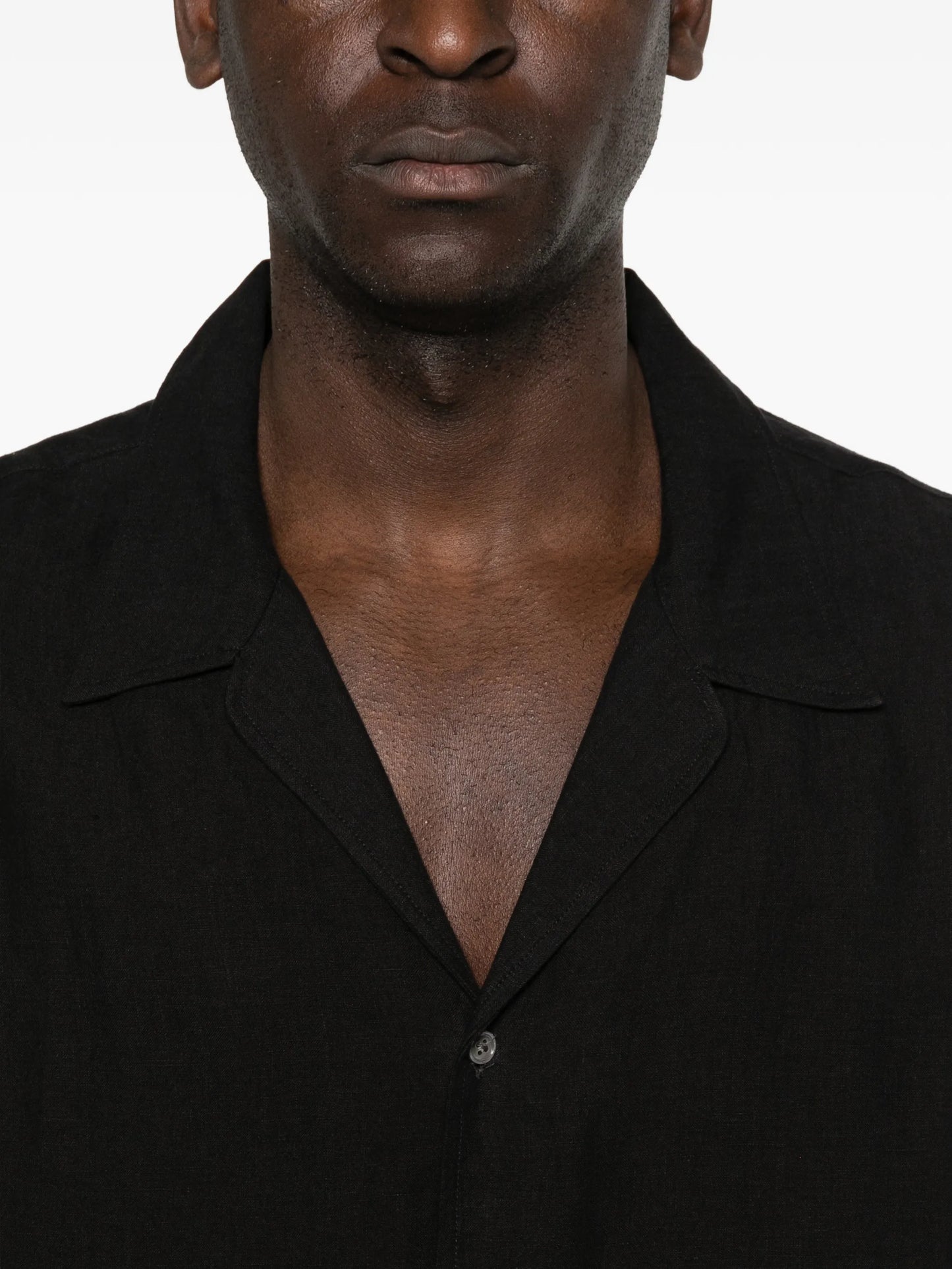 short-sleeve linen shirt