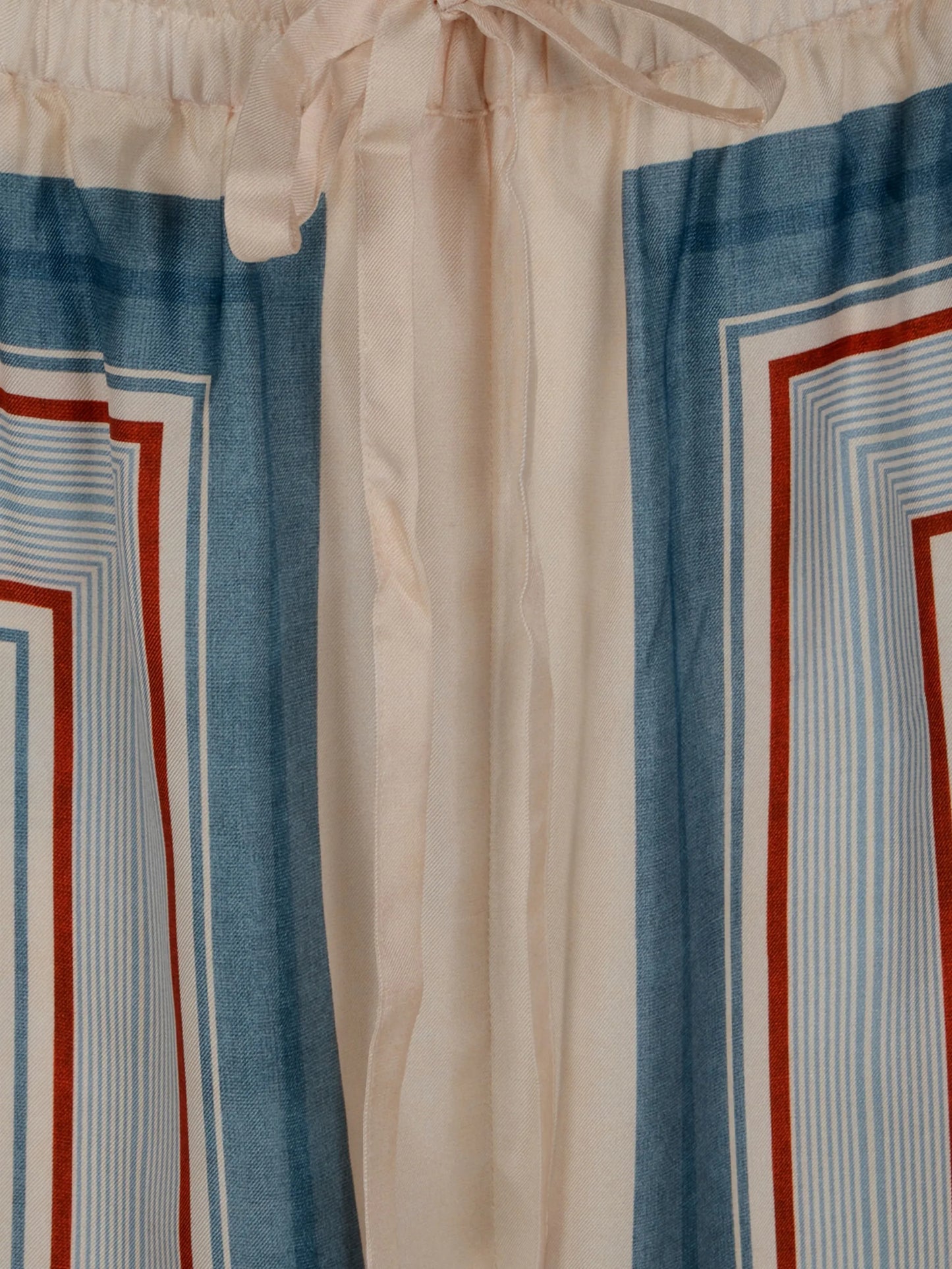 striped drawstring trousers