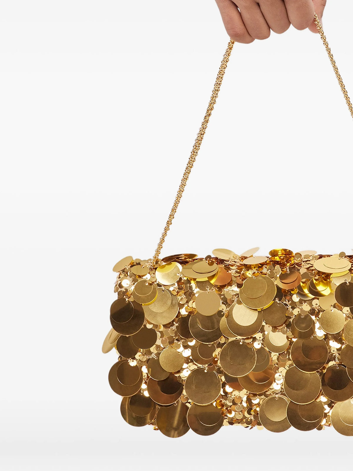 sequin-embellished shoulder bag
