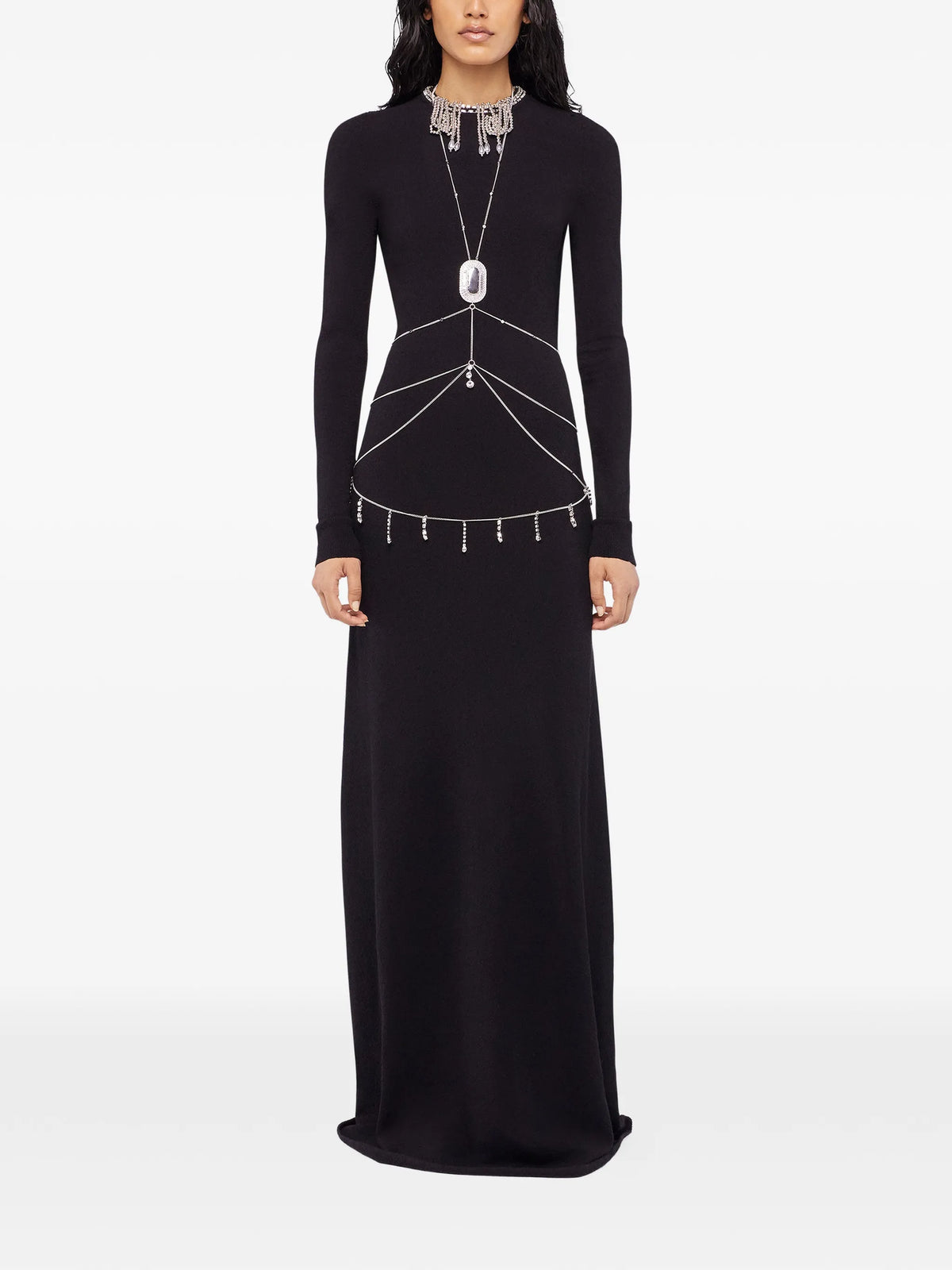 pendant-embellishment body chain
