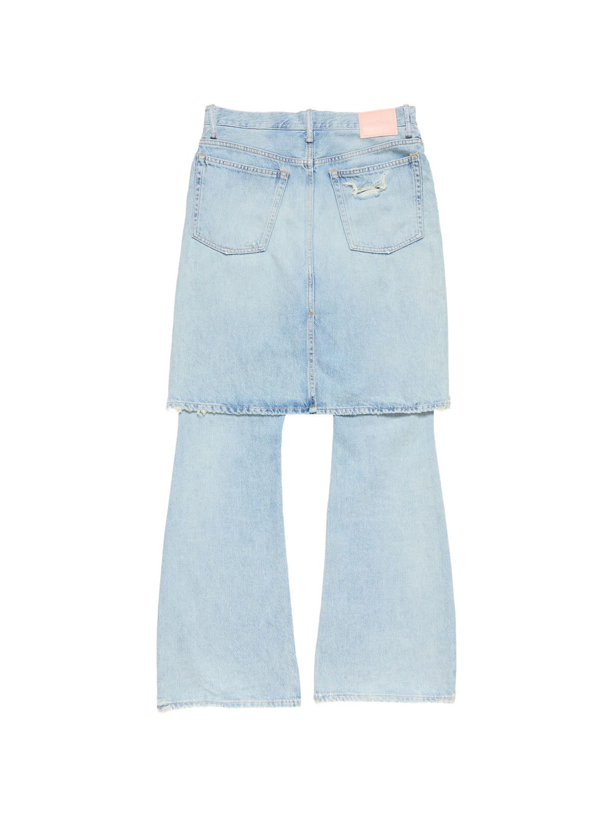layered jeans