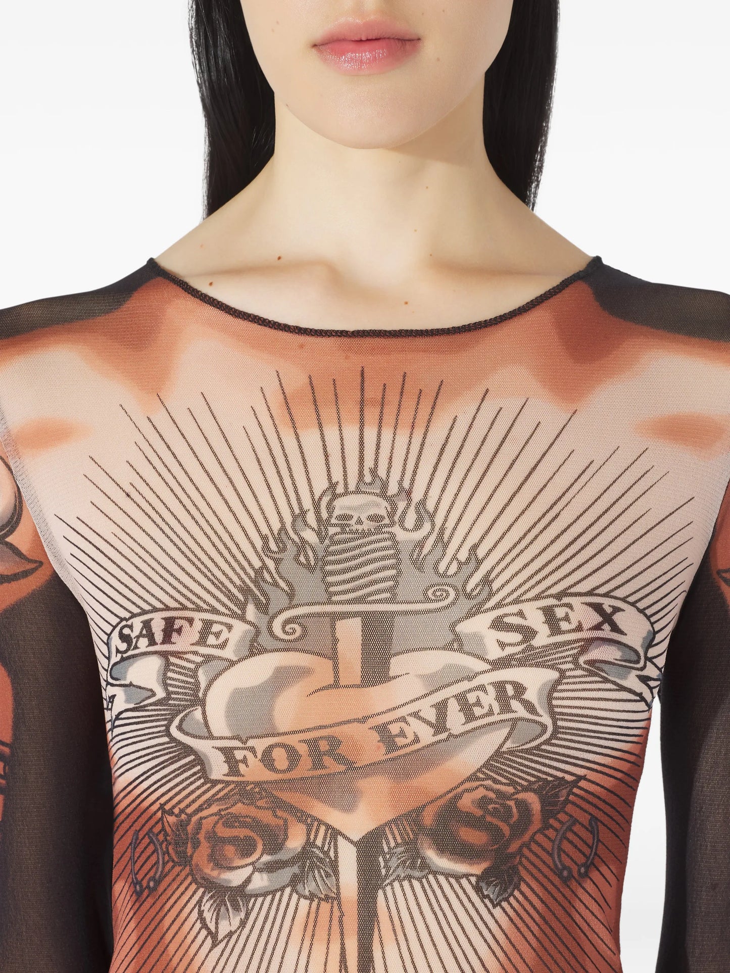 The Safe Sex Tattoo long-sleeves top