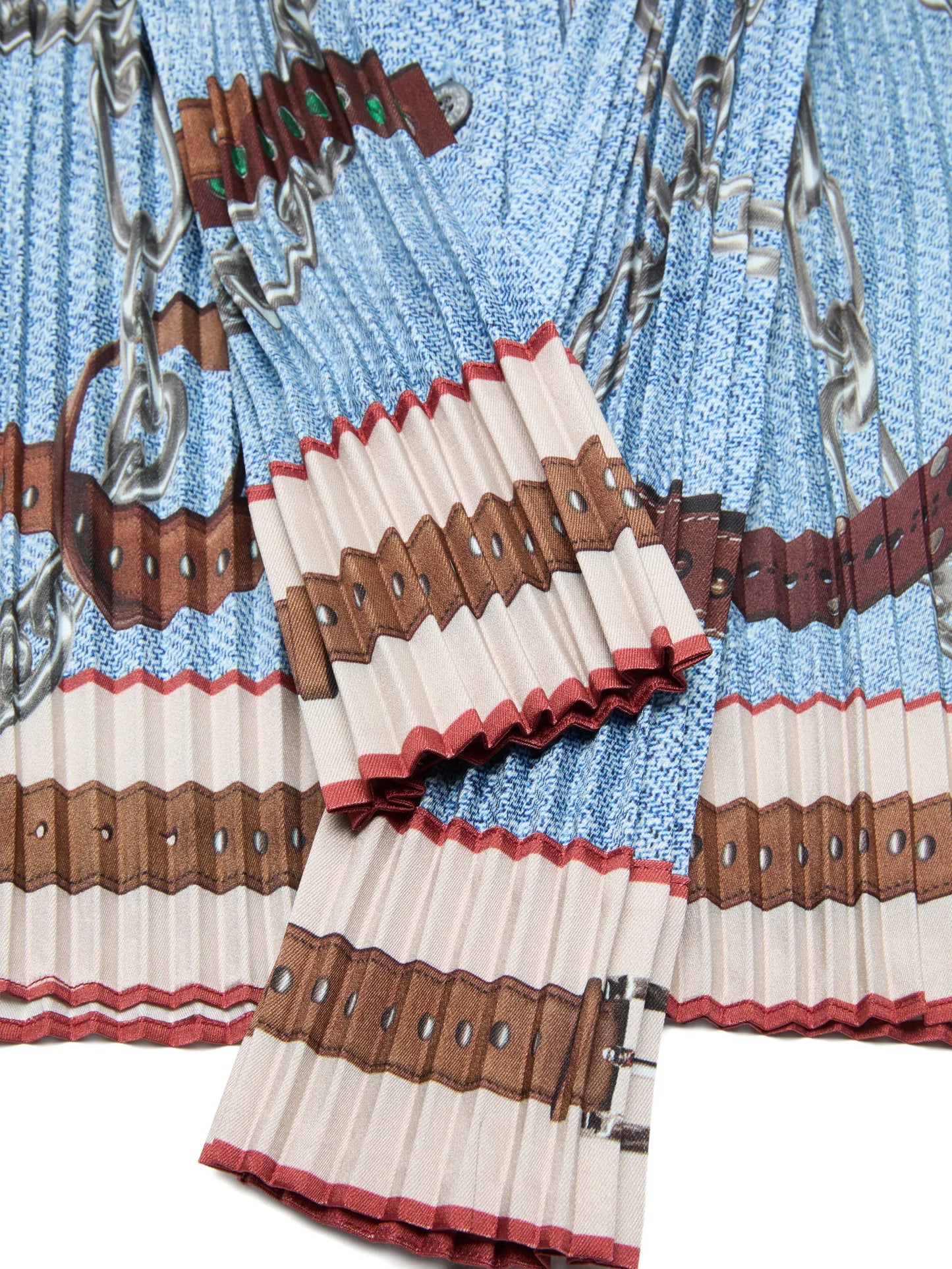 plissé trompe-l'oeil blouse