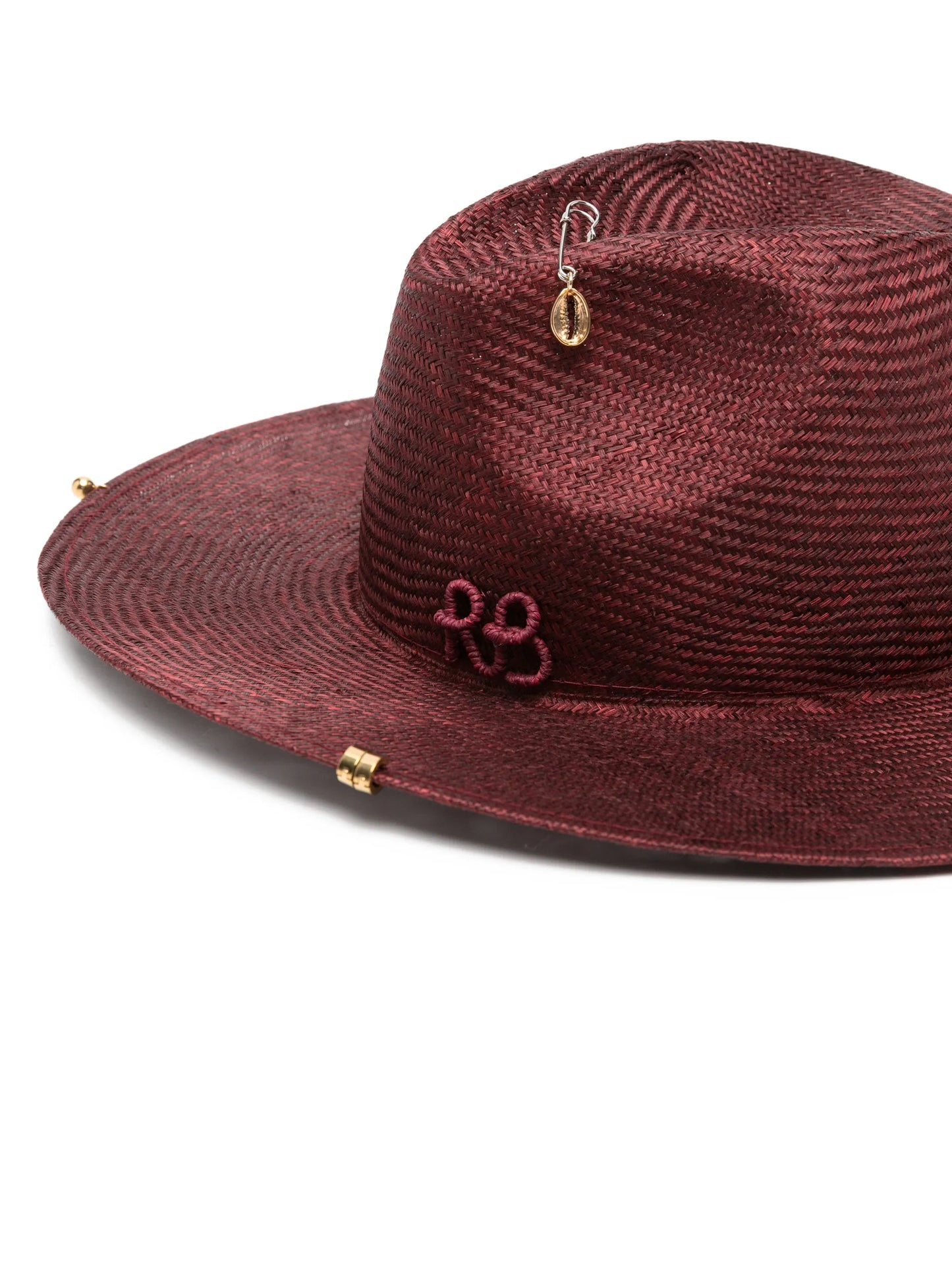 chain-strap fedora hat