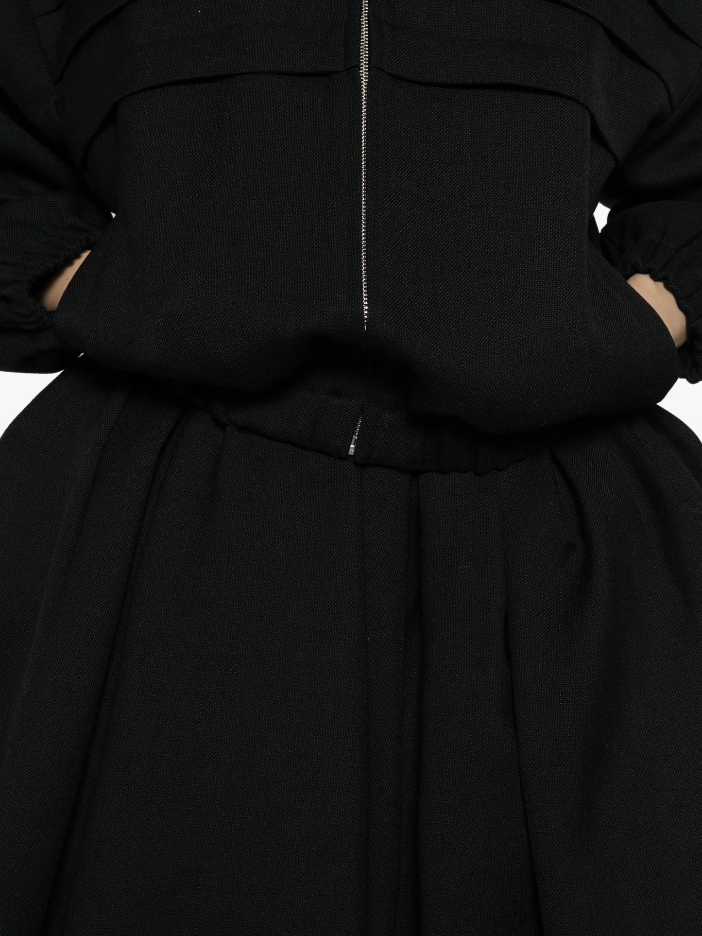 pleated pouf skirt