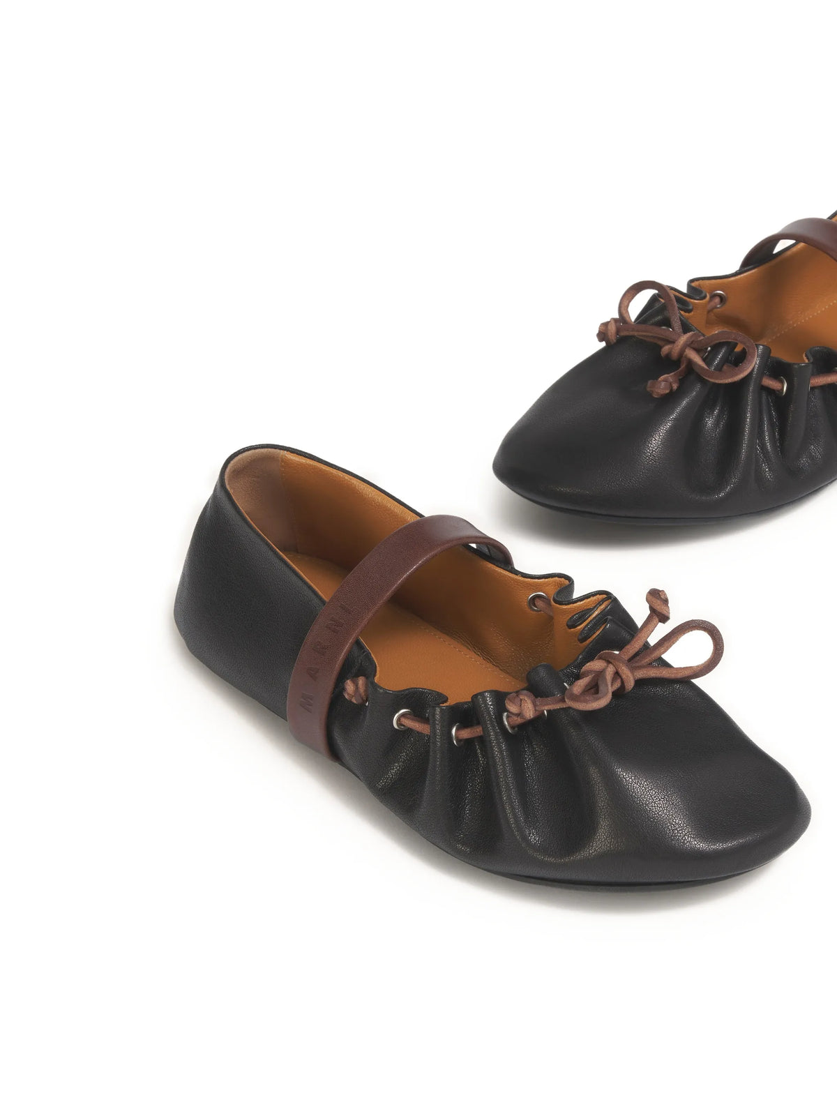leather Mary Jane soft ballerinas