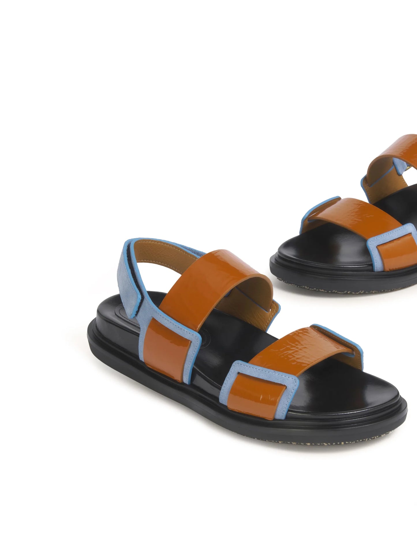 double-strap Fussbett sandals