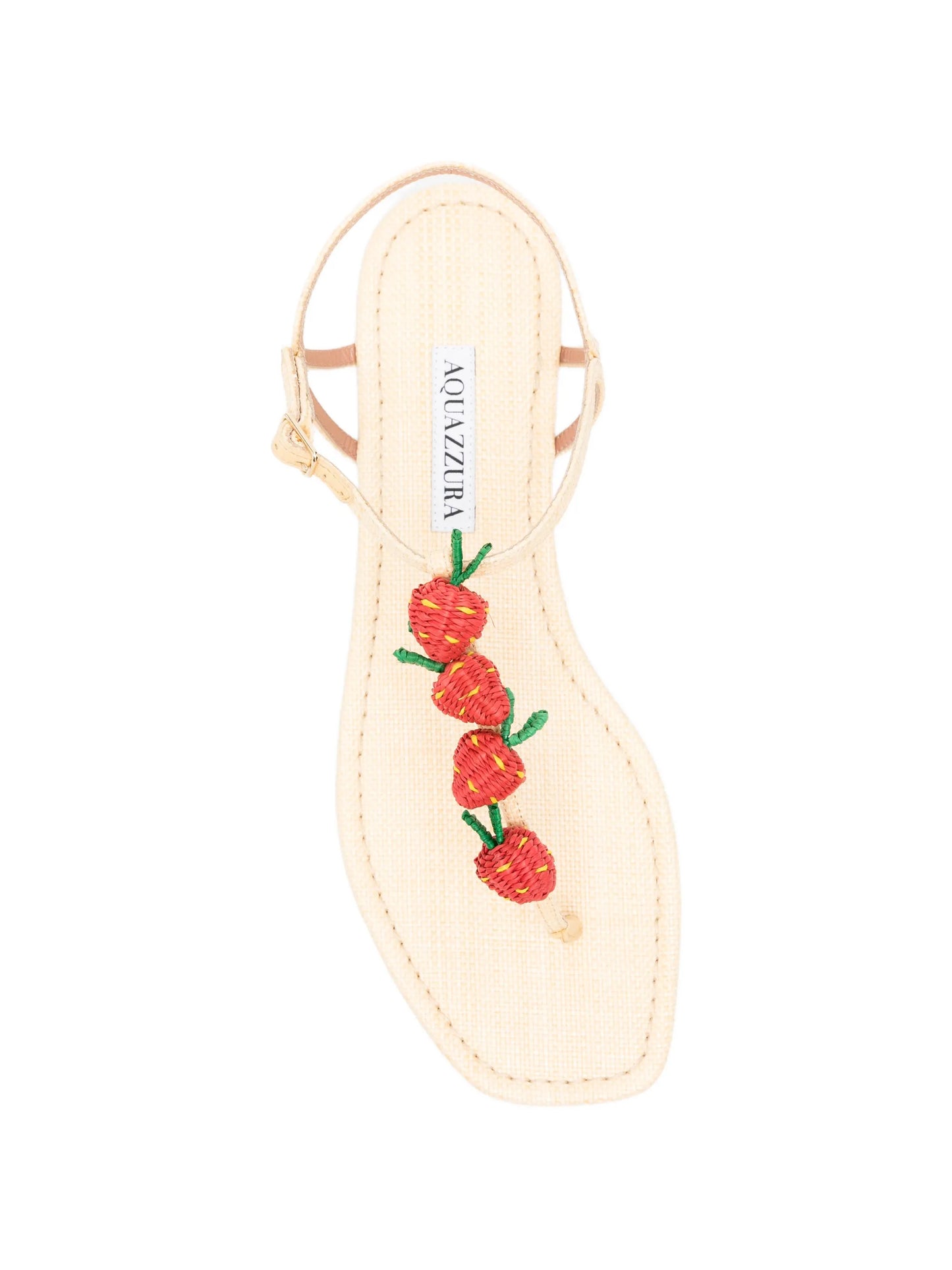 Fragolina Sugar strawberry-embellishment sandals