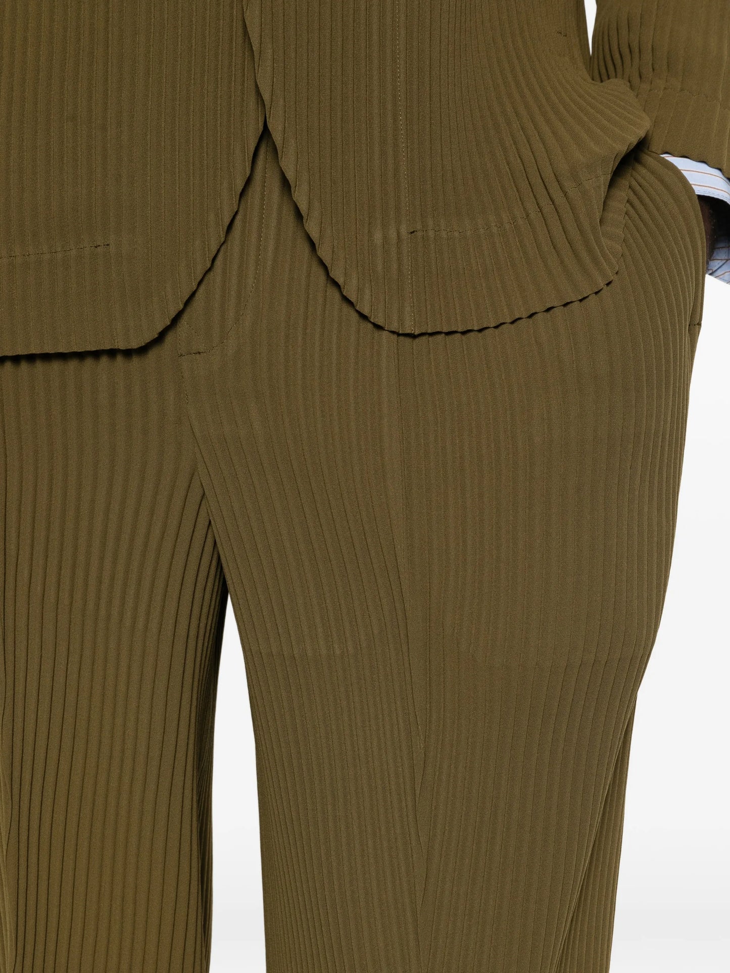 Tuxedo pleated trousers