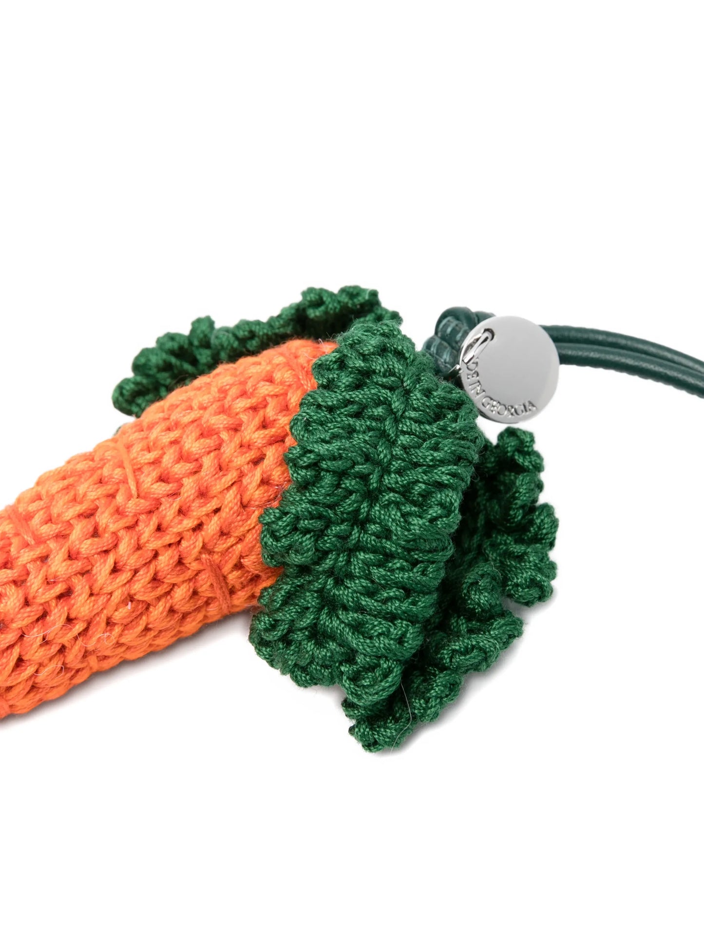 crocheted-carrot charm