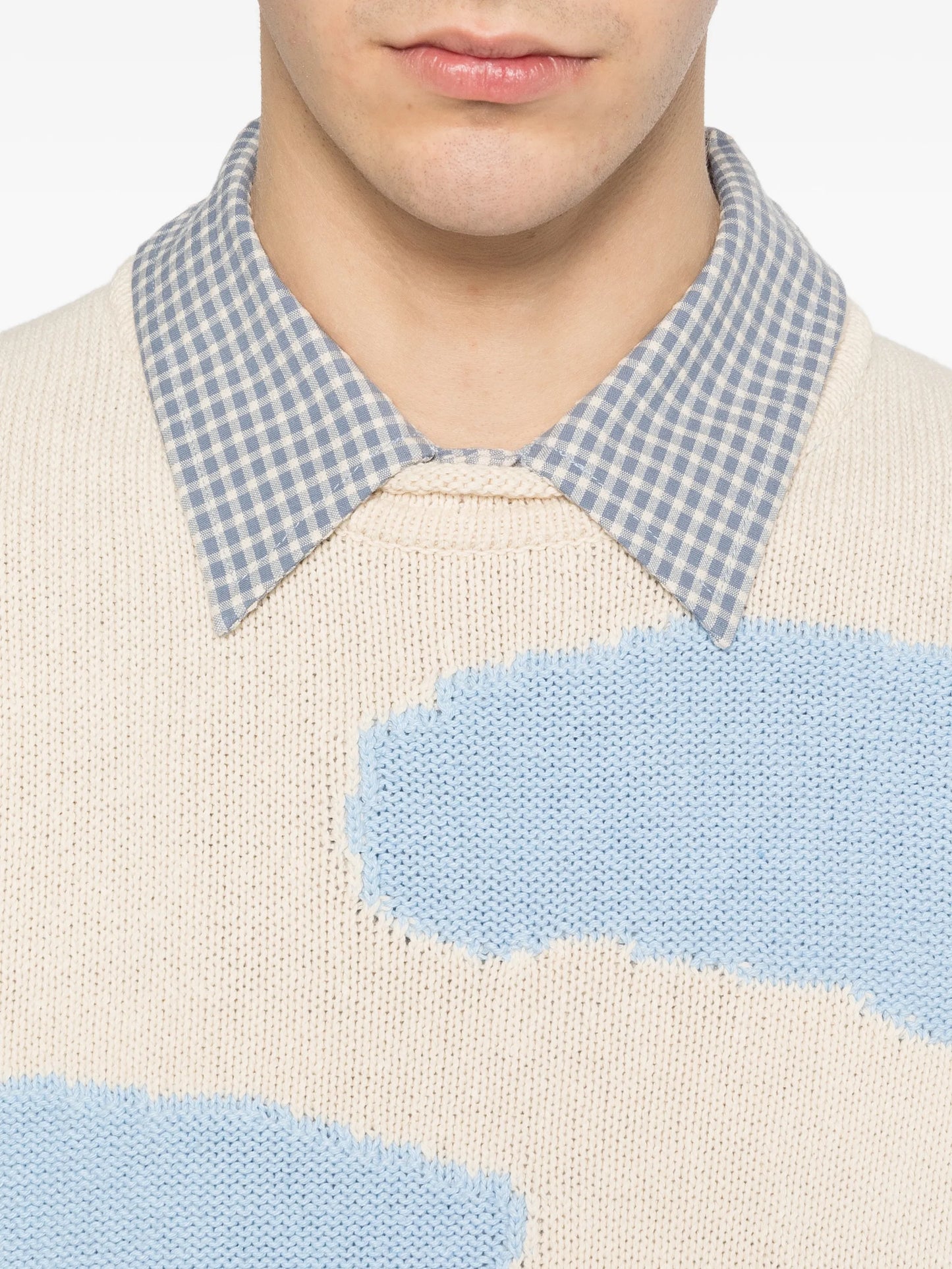 Mikkel house-graphic crew-neck sweater