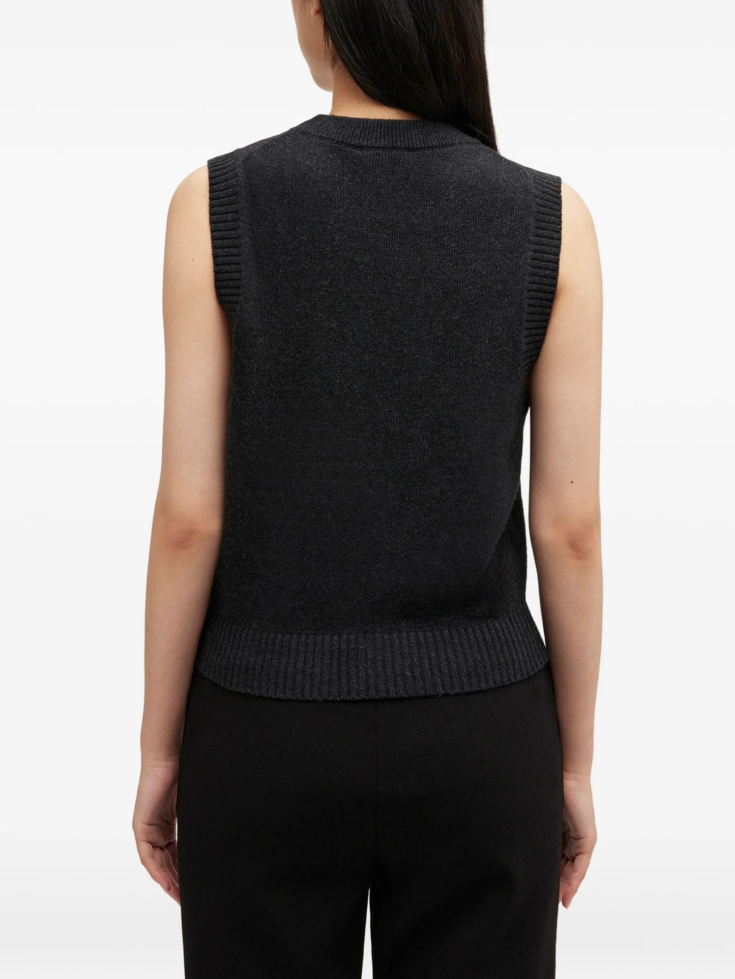 cherry-embroidered top