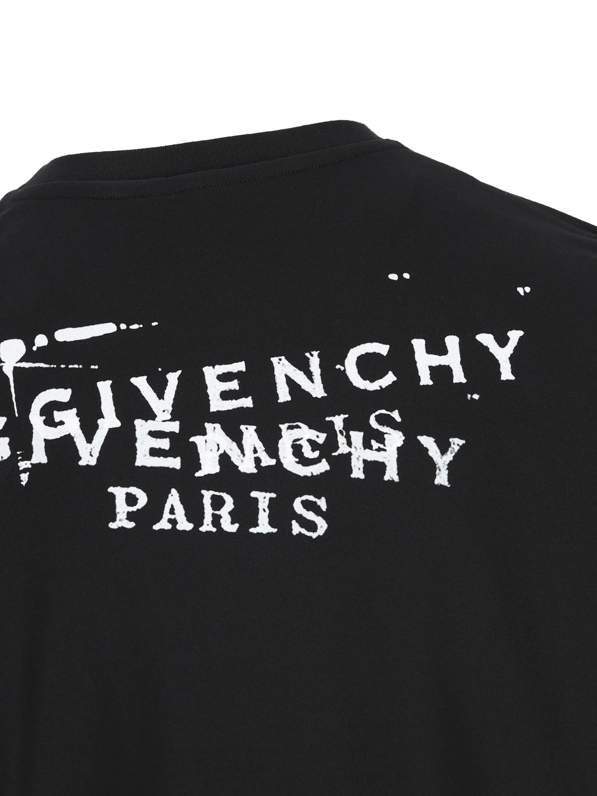 T-shirt in cotton with givenchy stamp print