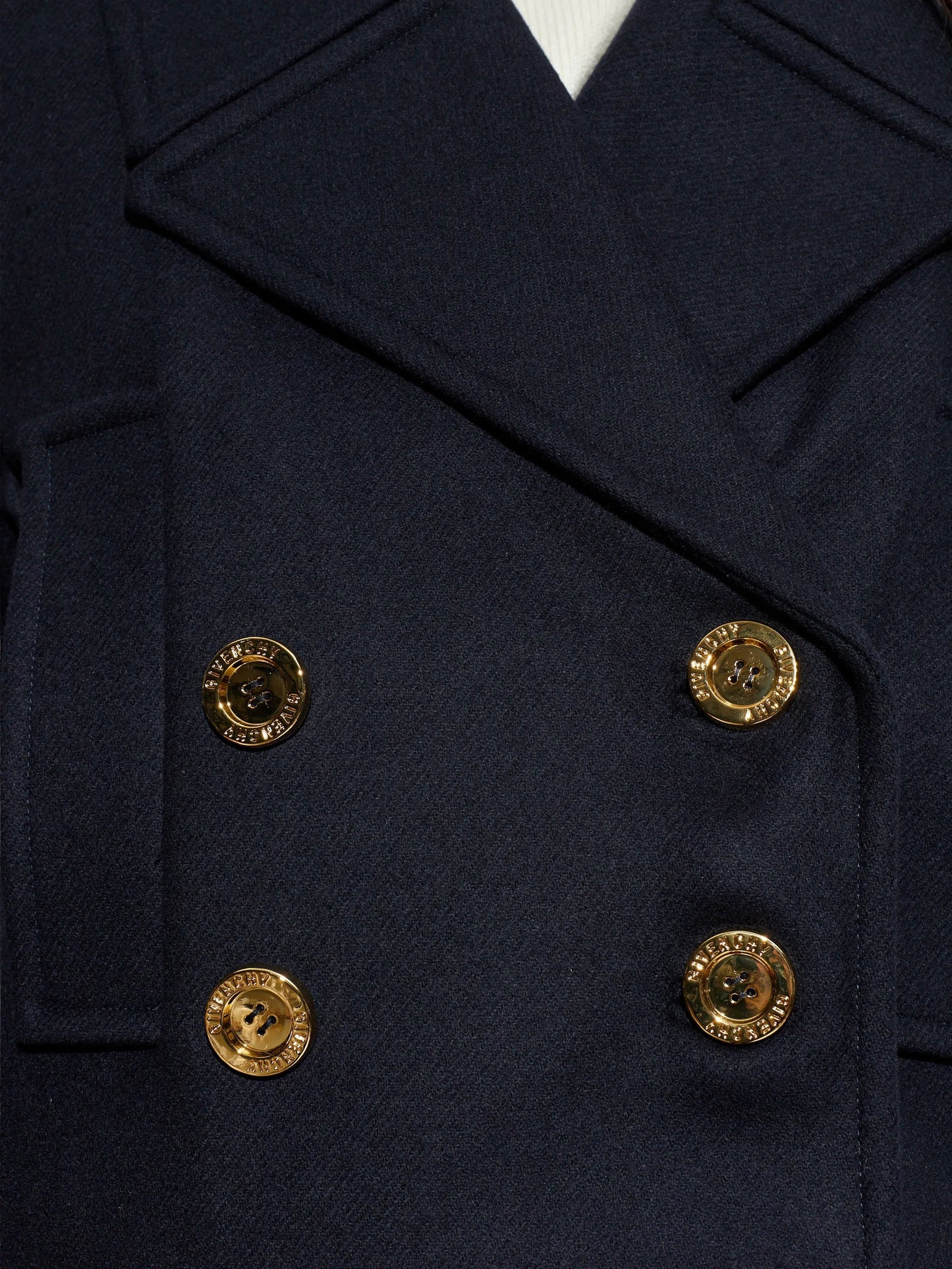 gold-tone button wool jacket