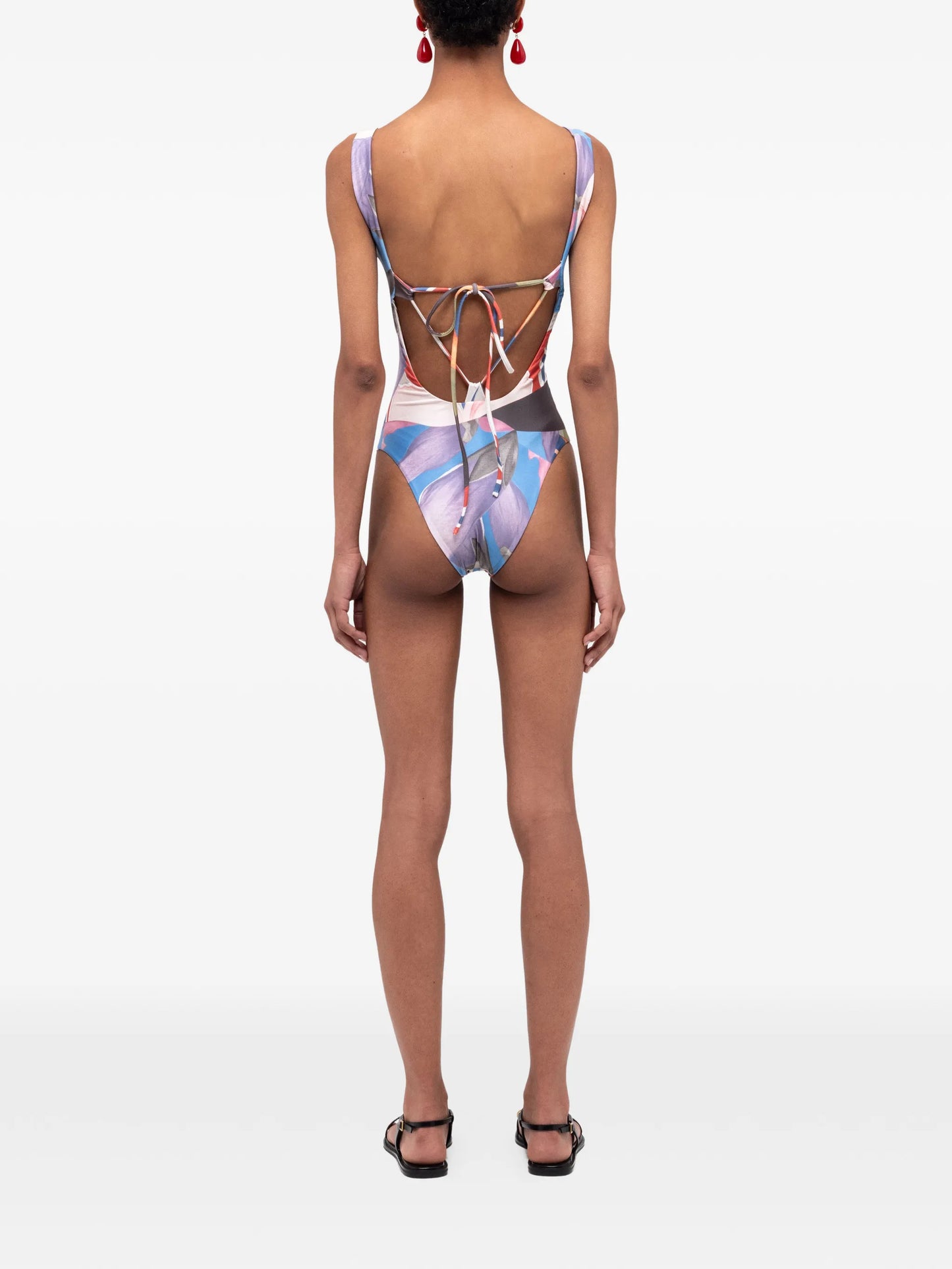 Palenque Flores square-neck swimsuit