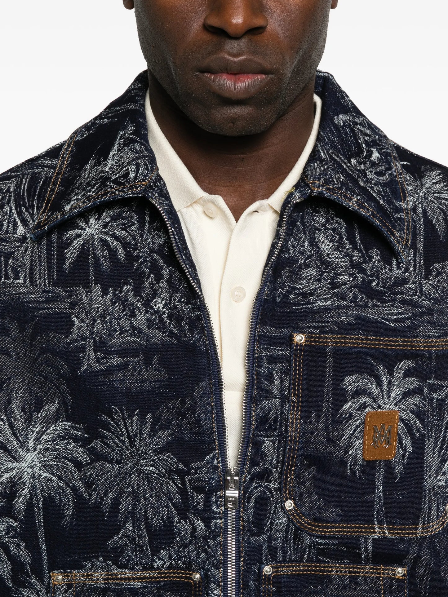 jacquard zip chateau palms jacket