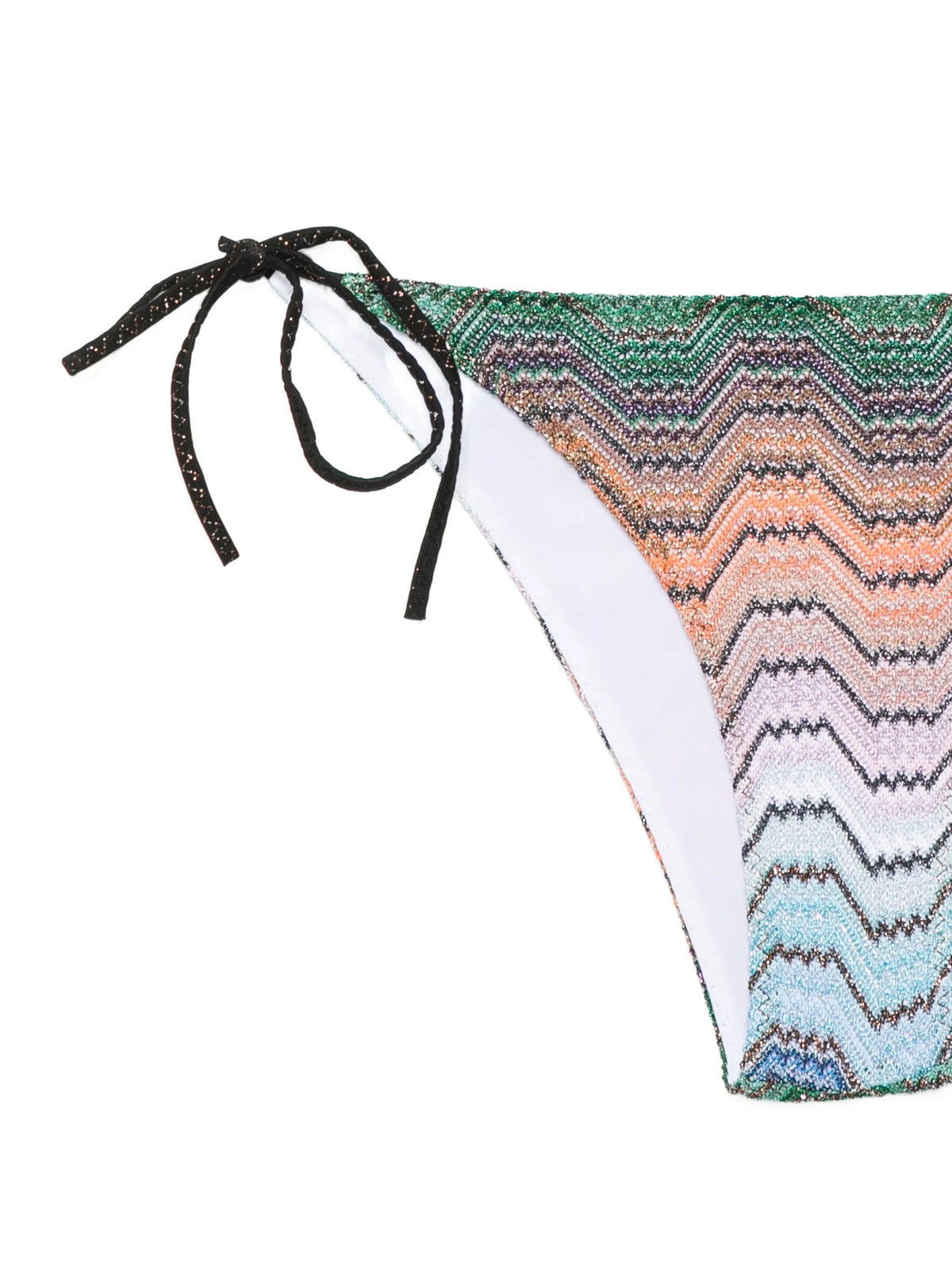 bikini in viscose lamé blend