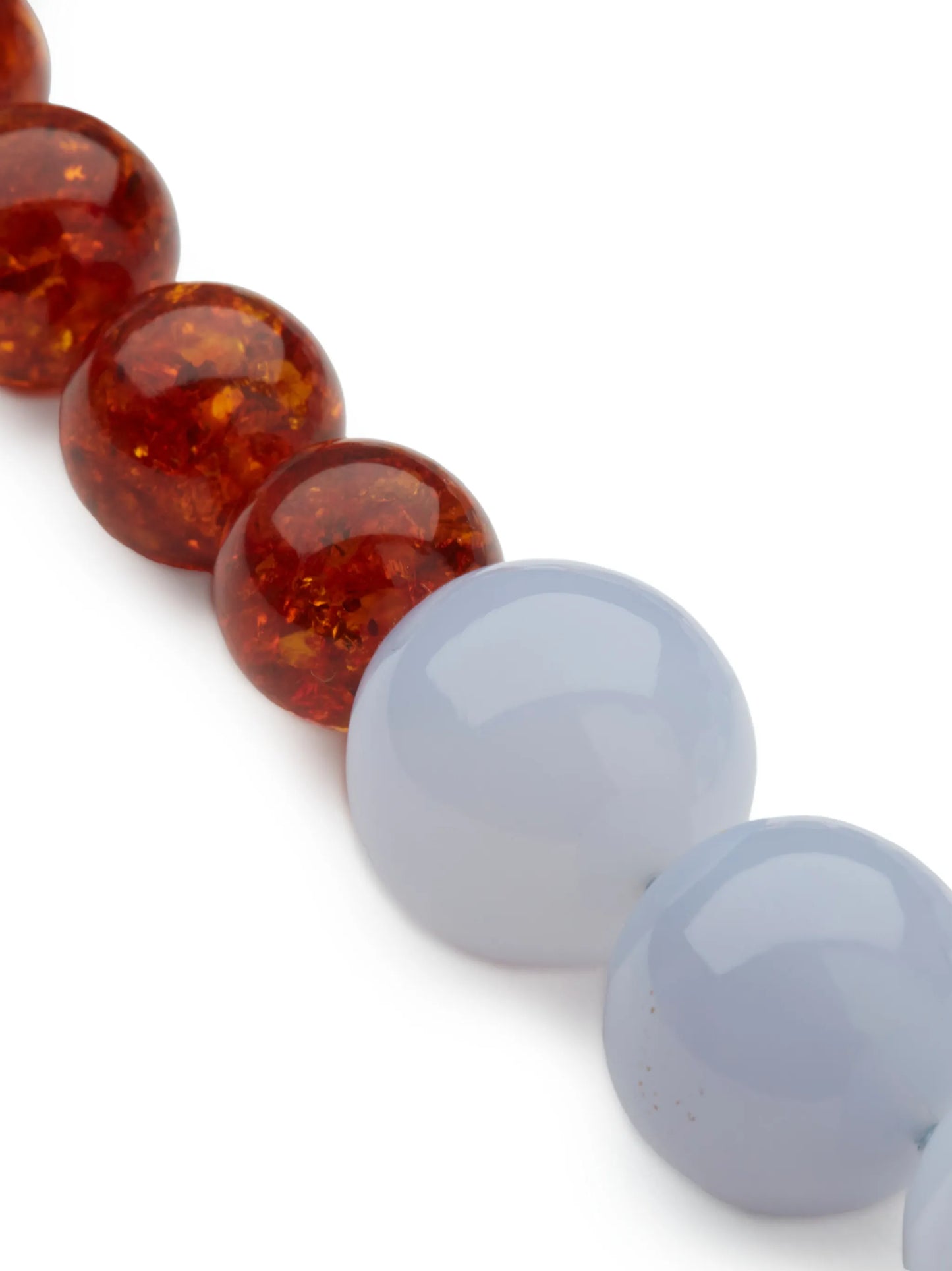 Bolas Duo chalcedony necklace