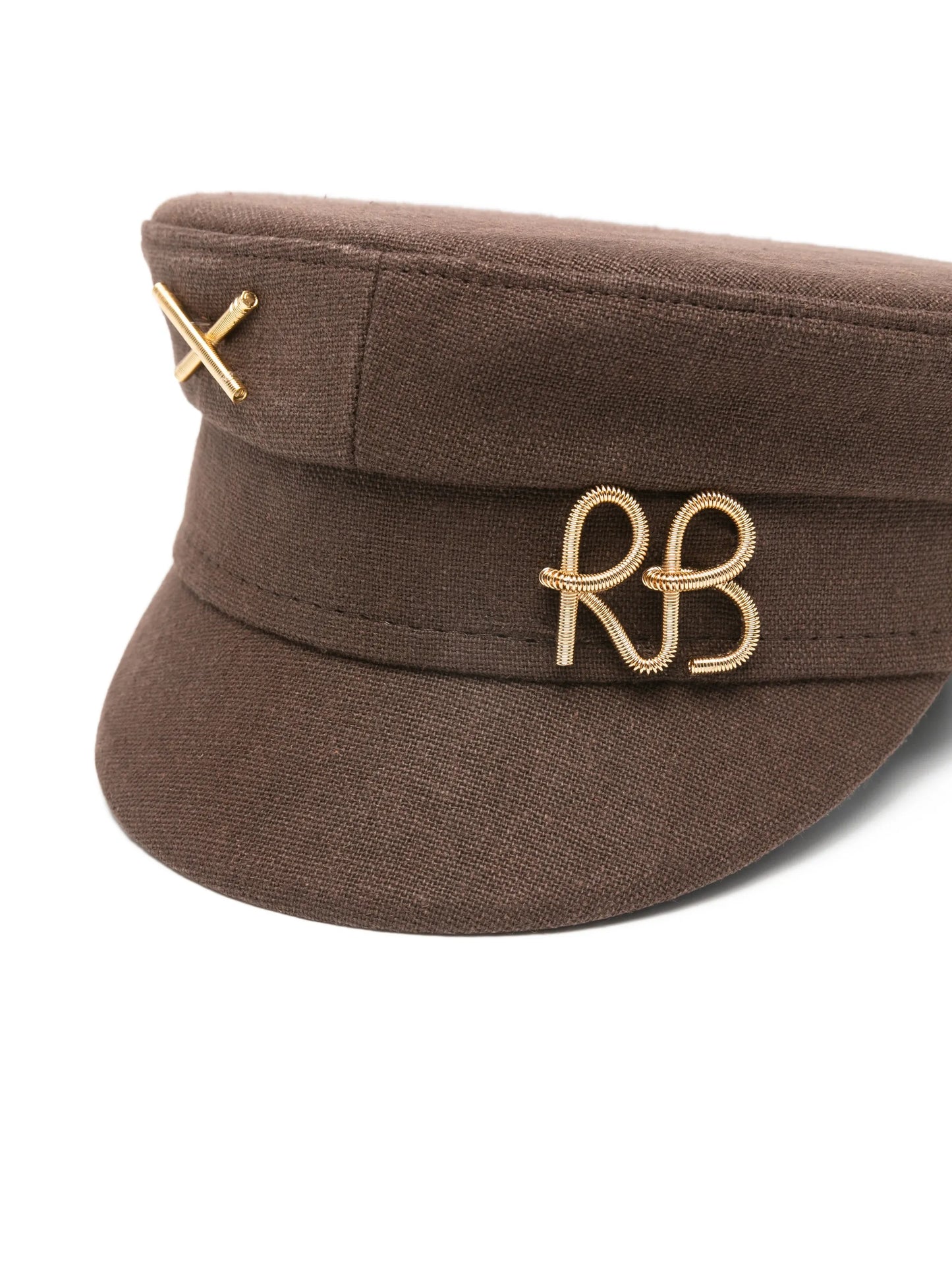 logo-plaque baker hat