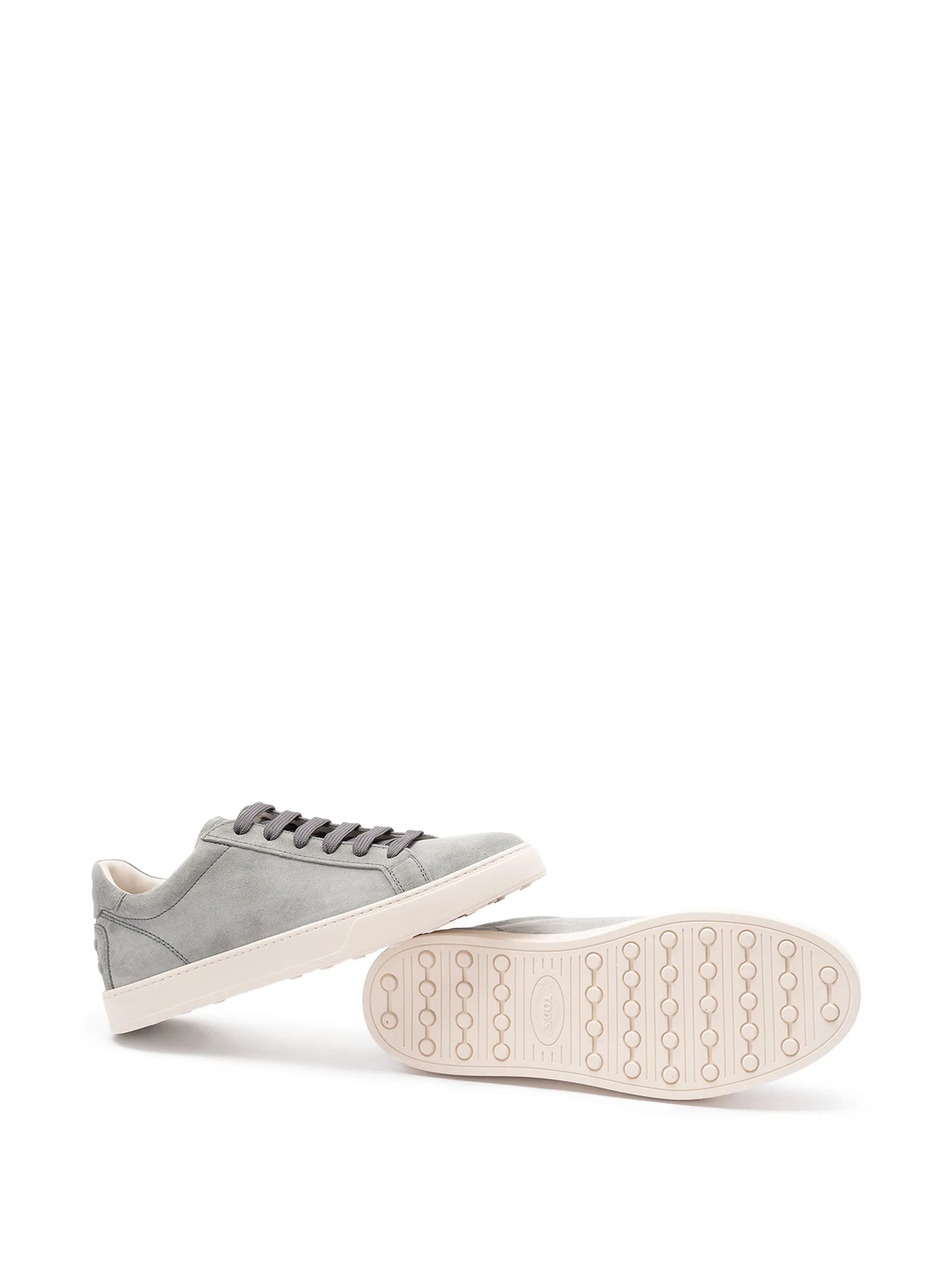 leather lace-up low-top sneakers