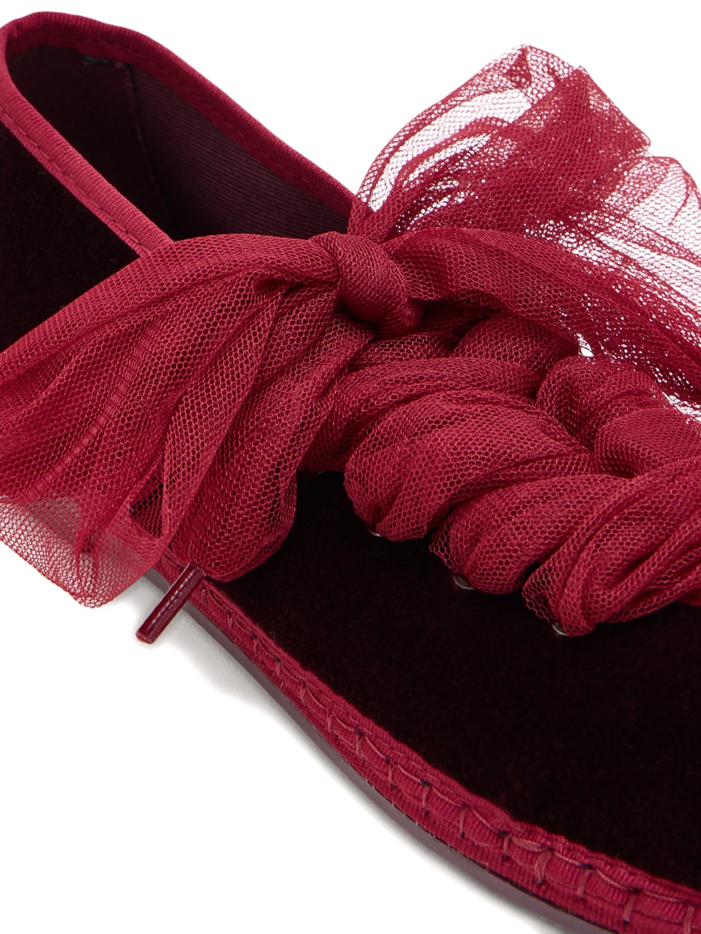 Ginevra tulle bow espadrilles