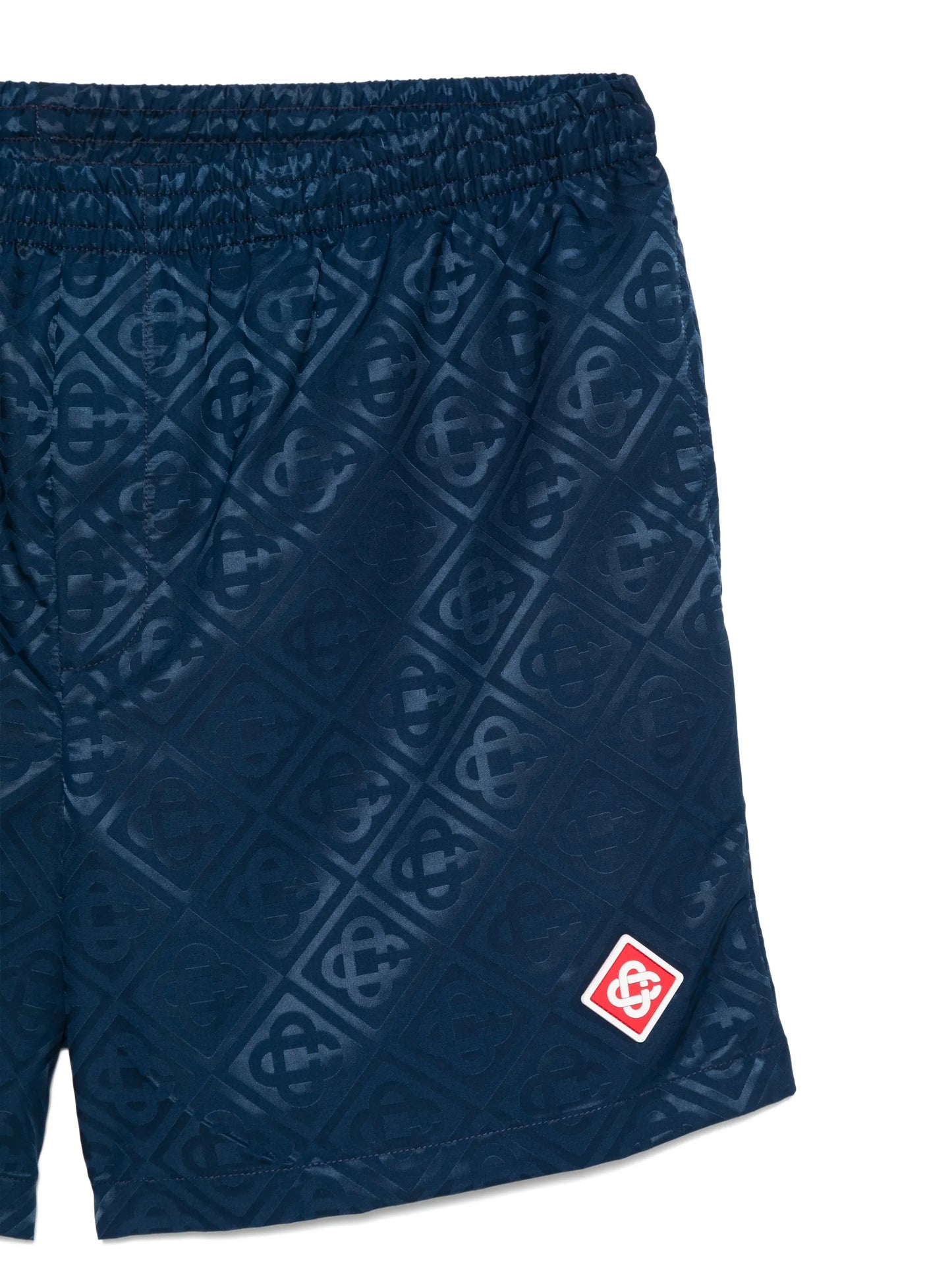 monogram-jacquard swim shorts