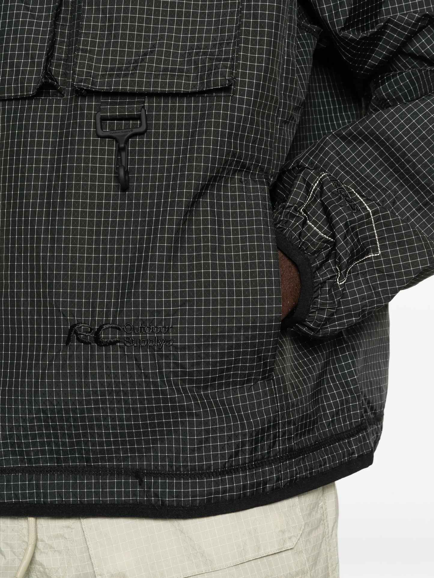hooded zip-up jacket