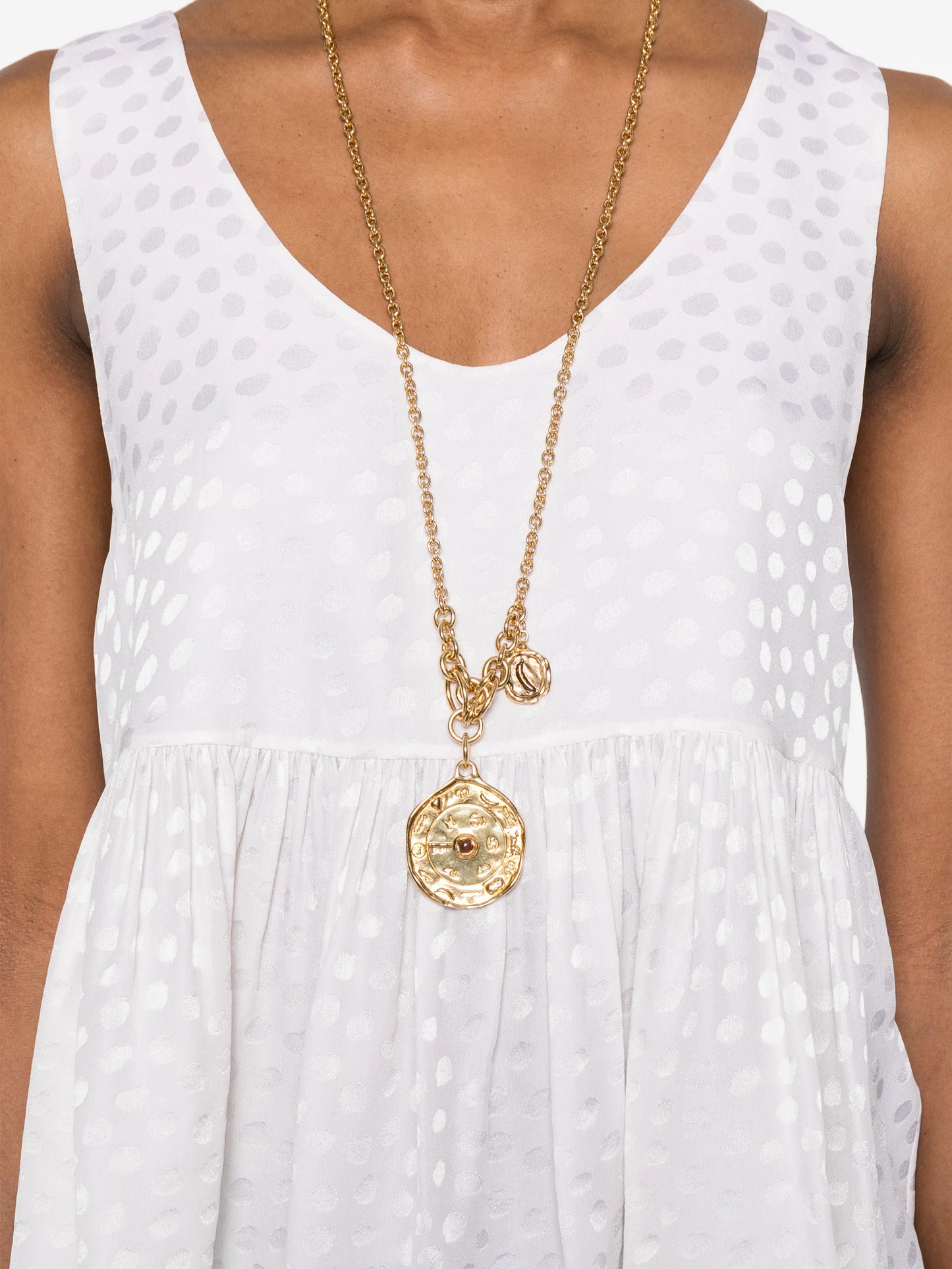 jacquard peplum hem top