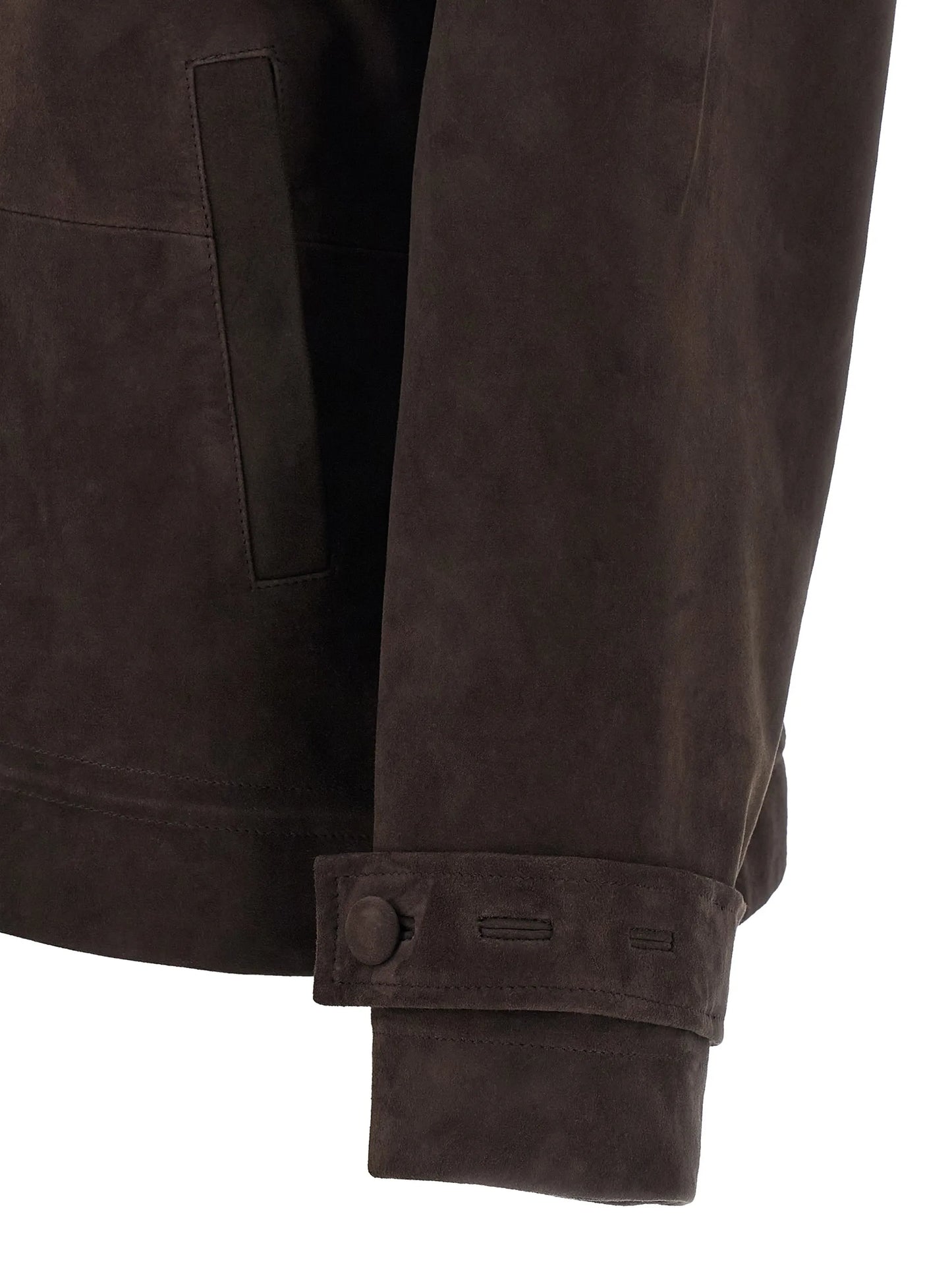 high-neck oversized jacket