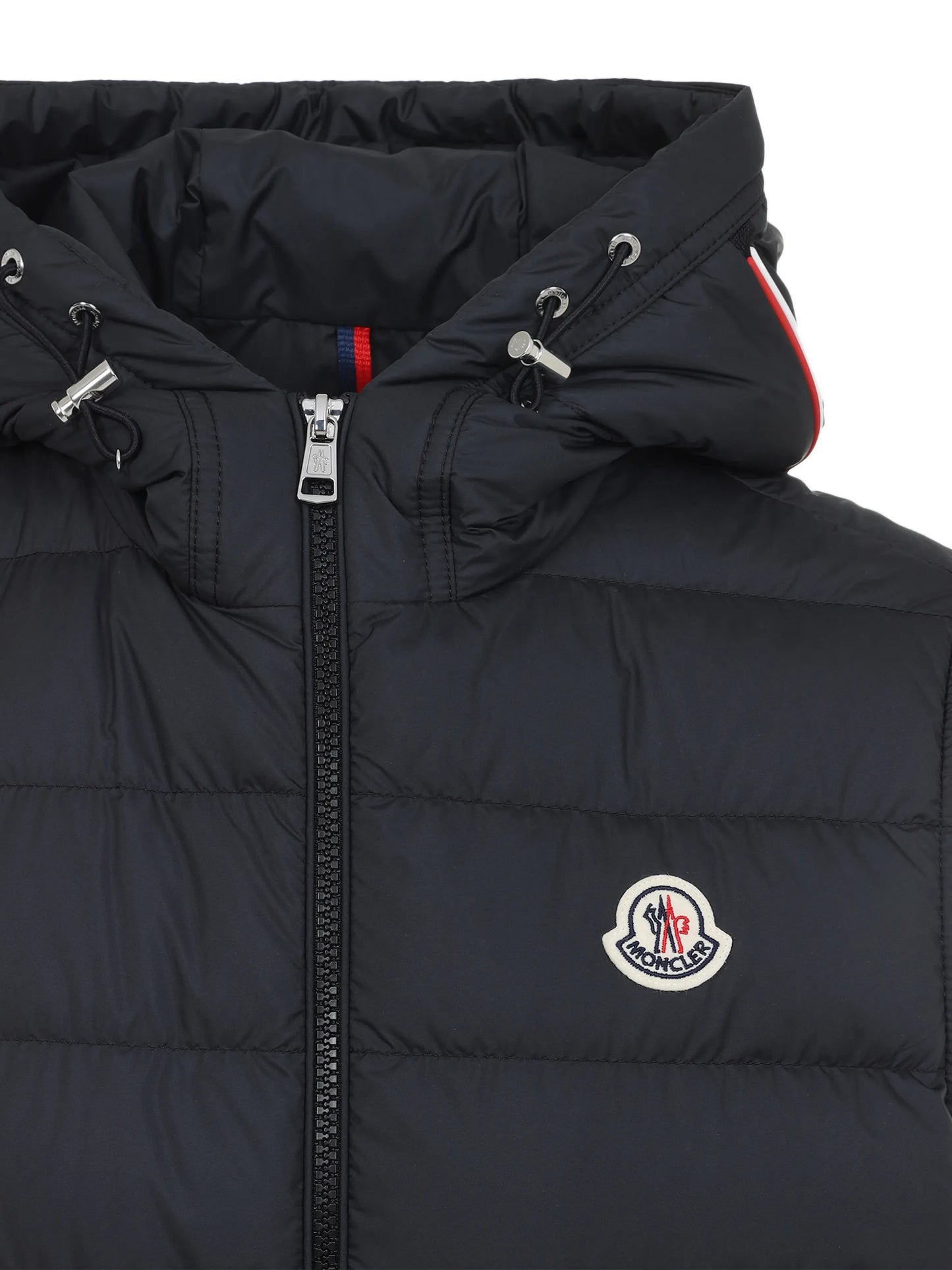 hooded padded gilet