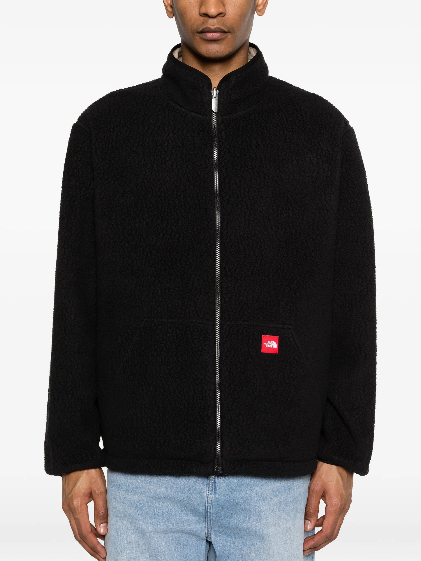 reversible fleece-texture jacket
