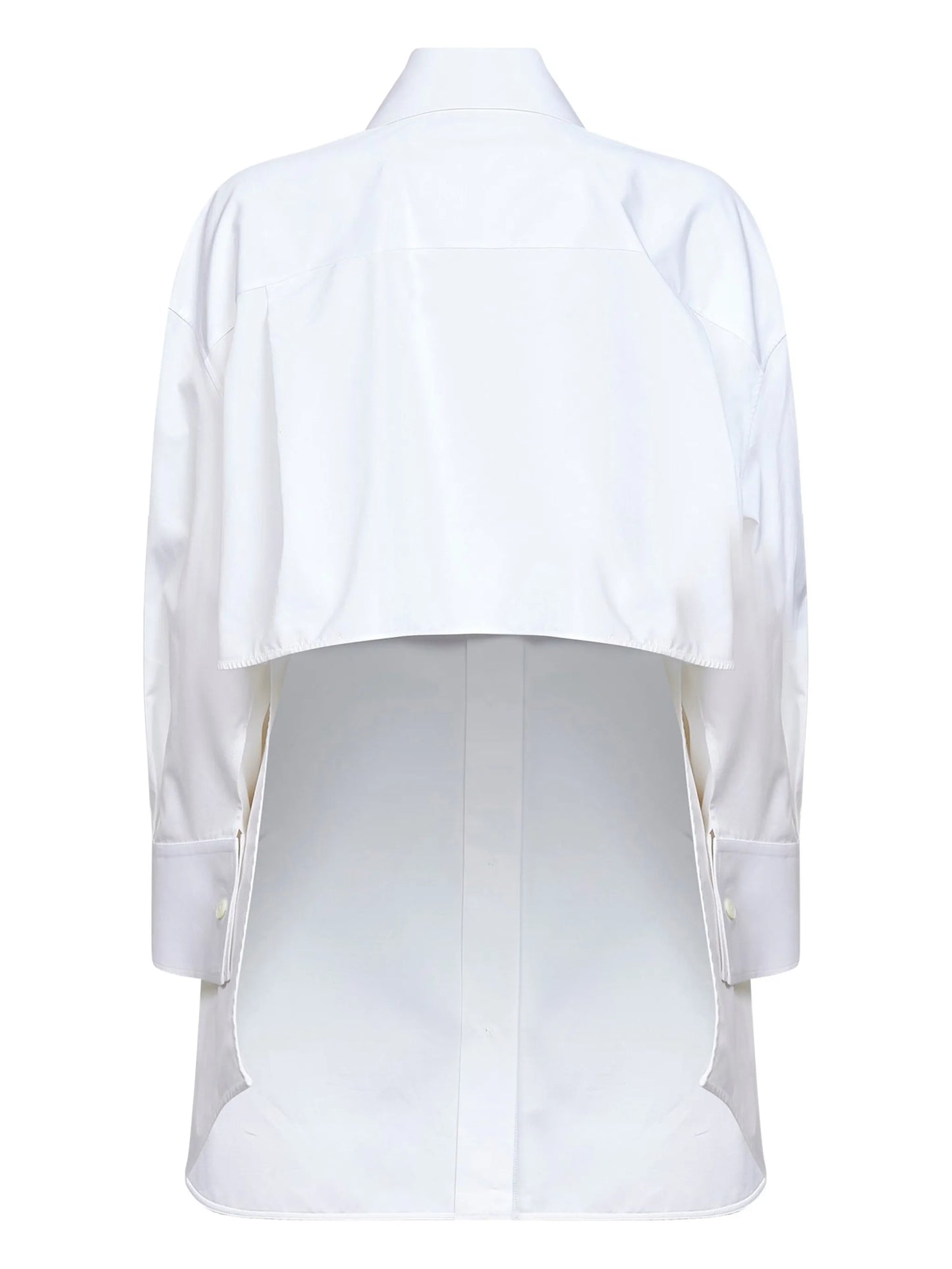 buttoned asymmetric shirt