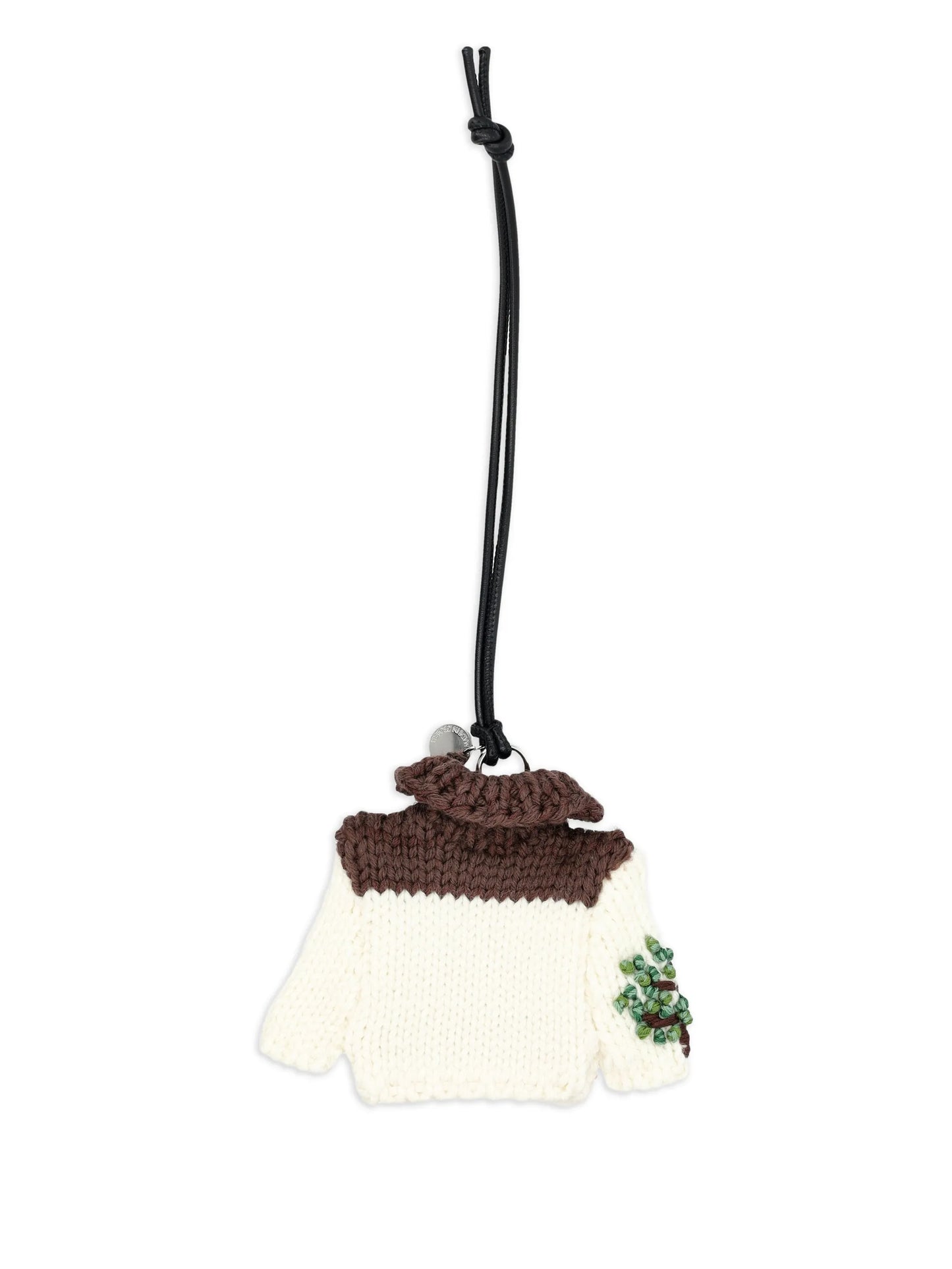 knitted house charm keyring